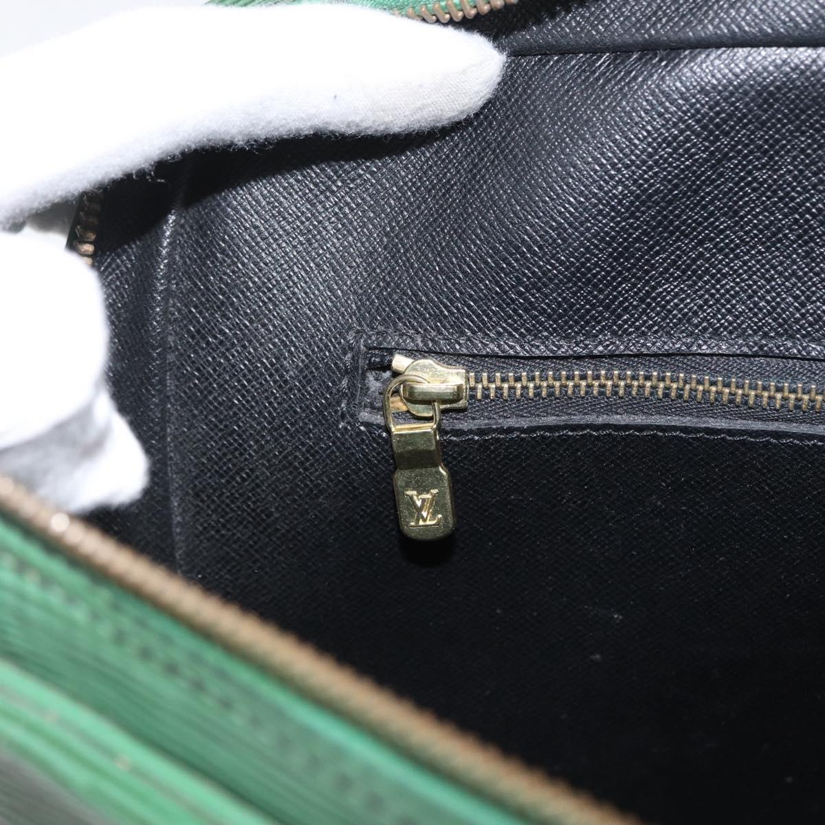 LOUIS VUITTON Epi Porte Documents Voyage Business Bag Green M54474 Auth LNZ462