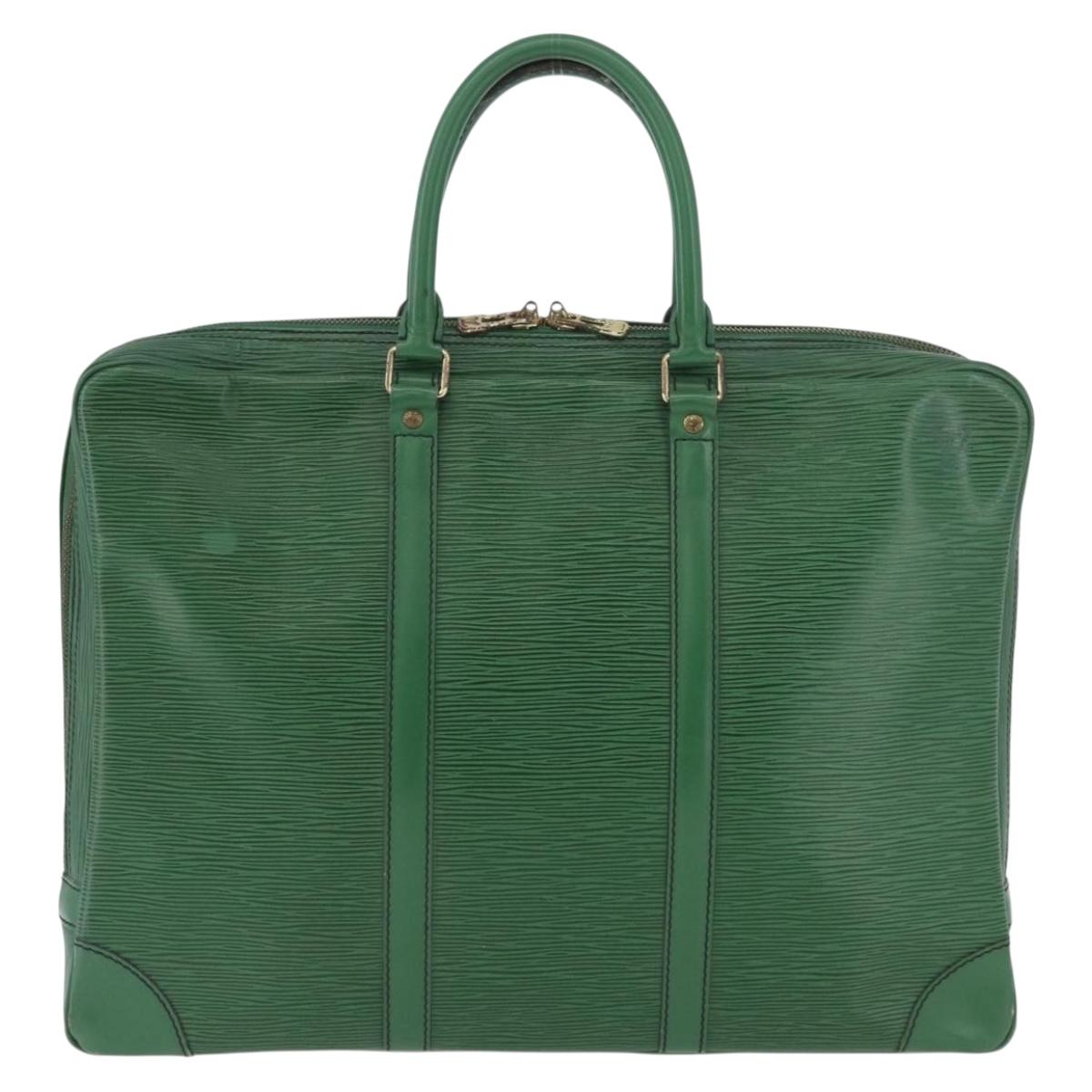 LOUIS VUITTON Epi Porte Documents Voyage Business Bag Green M54474 Auth LNZ462