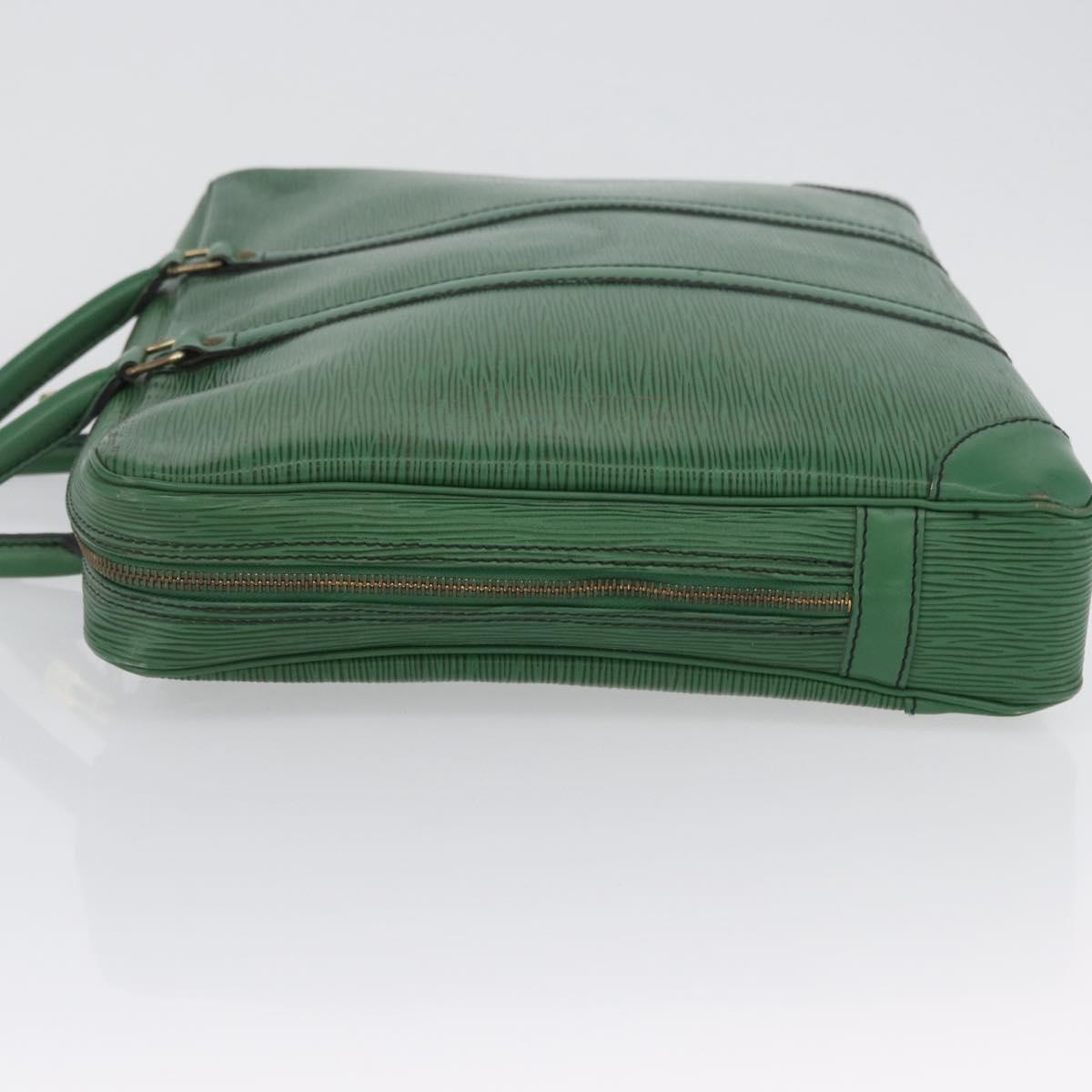 LOUIS VUITTON Epi Porte Documents Voyage Business Bag Green M54474 Auth LNZ462