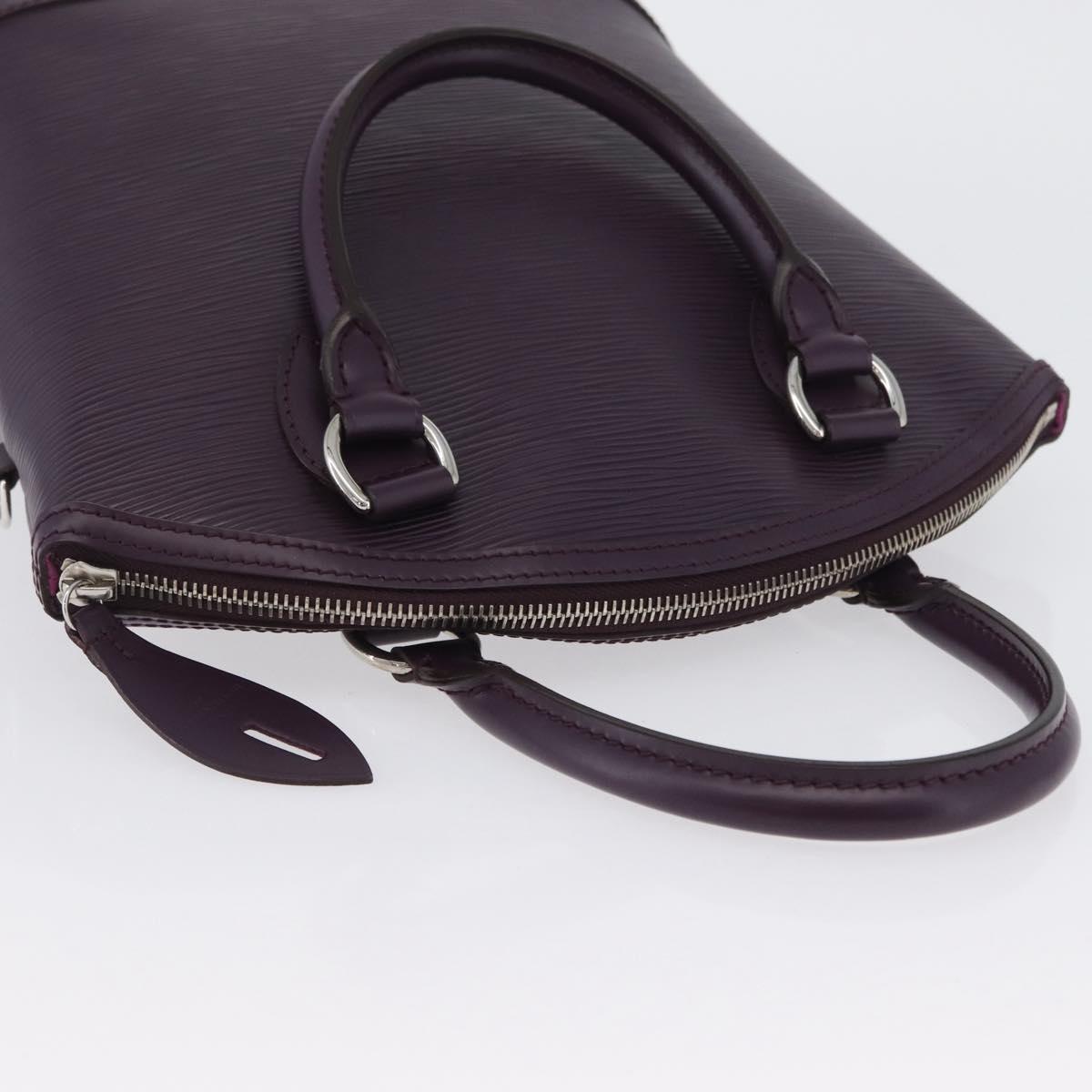 LOUIS VUITTON Epi Lockit PM Hand Bag Purple Cassis M4229K LV Auth LNZ463V
