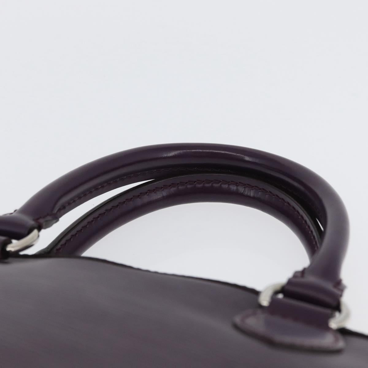 LOUIS VUITTON Epi Lockit PM Hand Bag Purple Cassis M4229K LV Auth LNZ463V