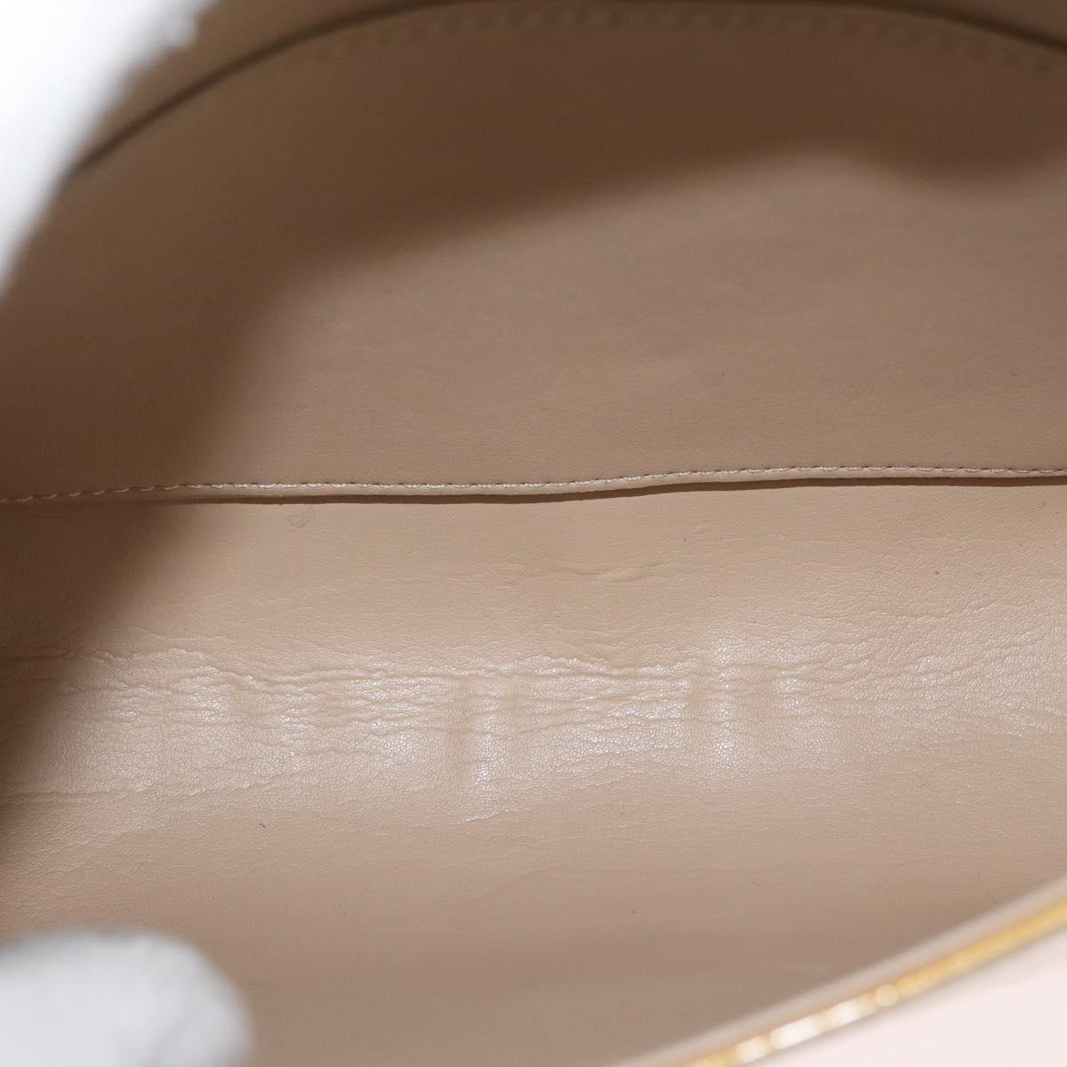 LOUIS VUITTON Monogram Vernis Thompson Street Bag Beige M91301 LV Auth LNZ465