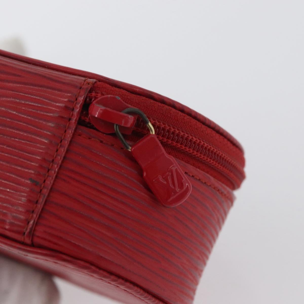 LOUIS VUITTON Epi Ecrin Bijoux 10 Jewelry Box Red M48217 LV Auth LNZ467