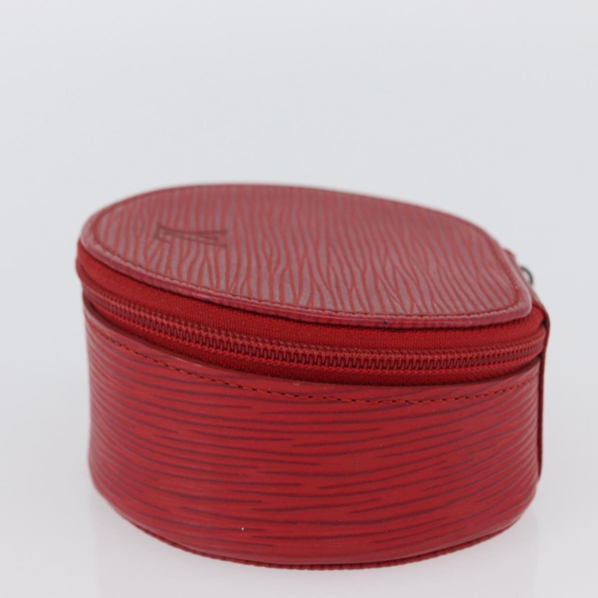 LOUIS VUITTON Epi Ecrin Bijoux 10 Jewelry Box Red M48217 LV Auth LNZ467