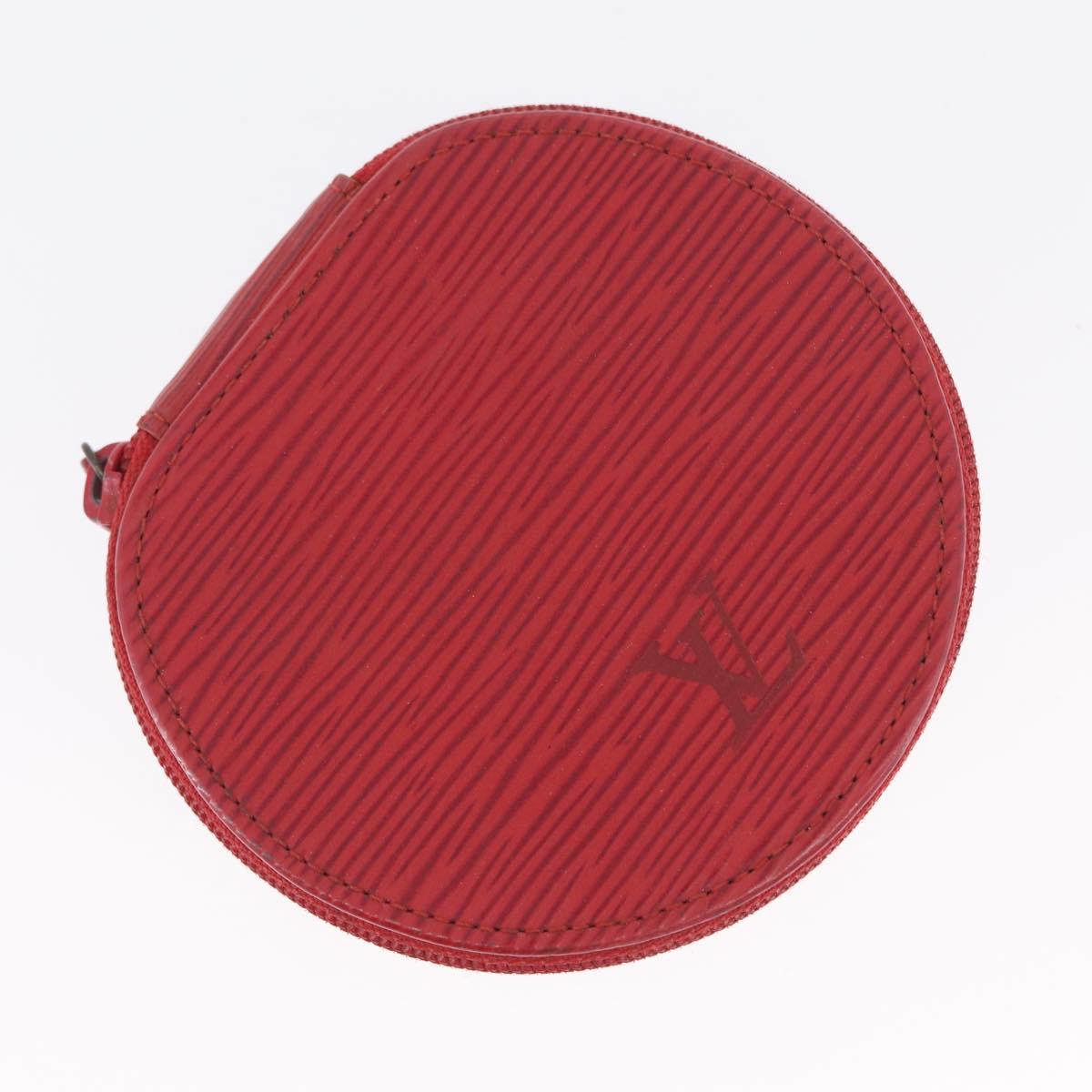 LOUIS VUITTON Epi Ecrin Bijoux 10 Jewelry Box Red M48217 LV Auth LNZ467