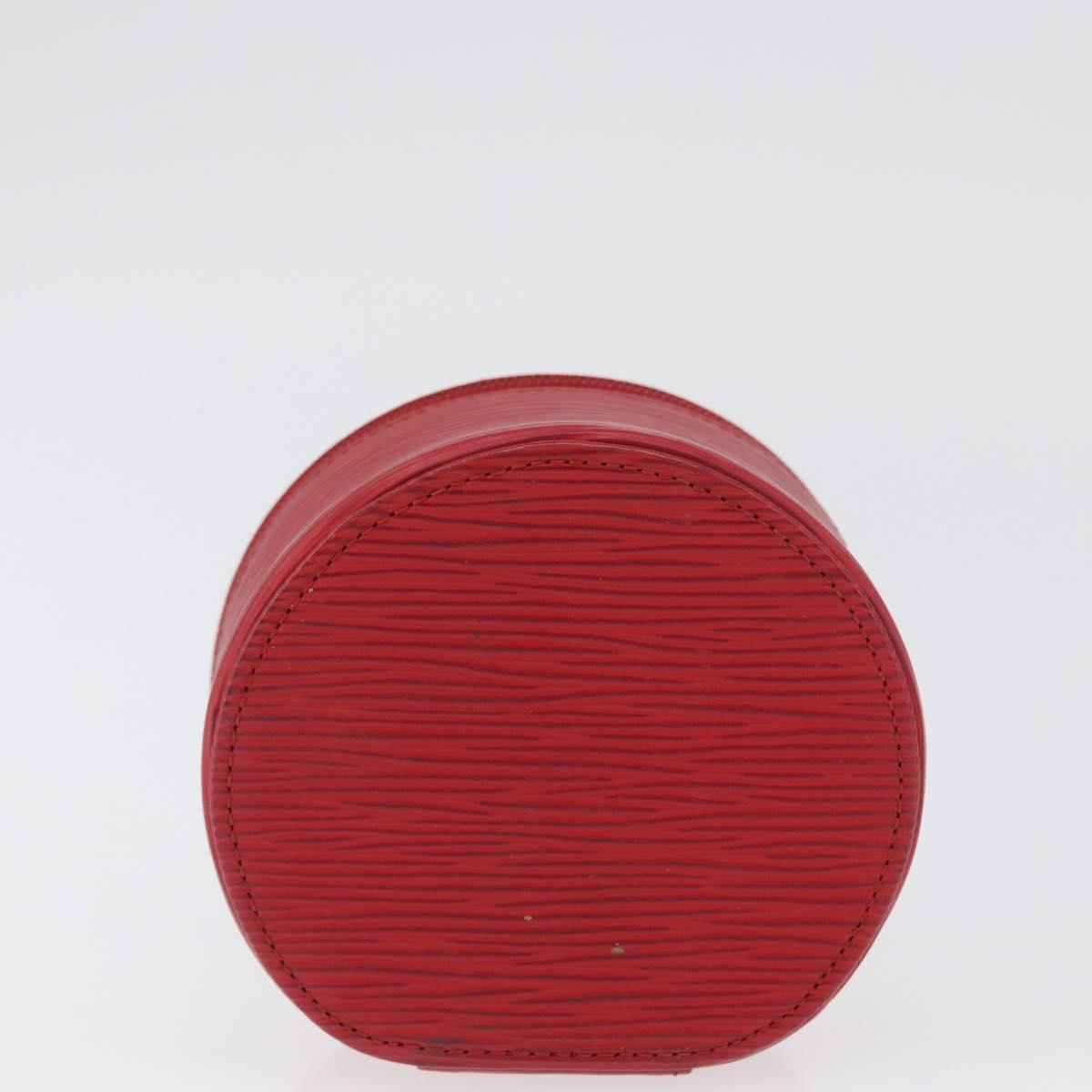 LOUIS VUITTON Epi Ecrin Bijoux 10 Jewelry Box Red M48217 LV Auth LNZ467