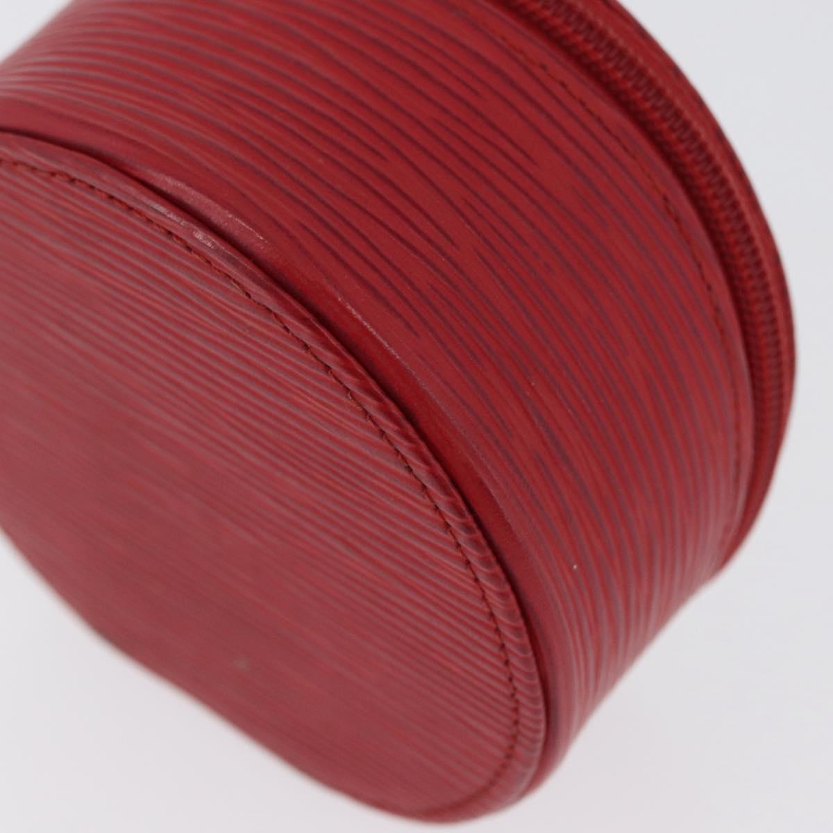 LOUIS VUITTON Epi Ecrin Bijoux 10 Jewelry Box Red M48217 LV Auth LNZ467