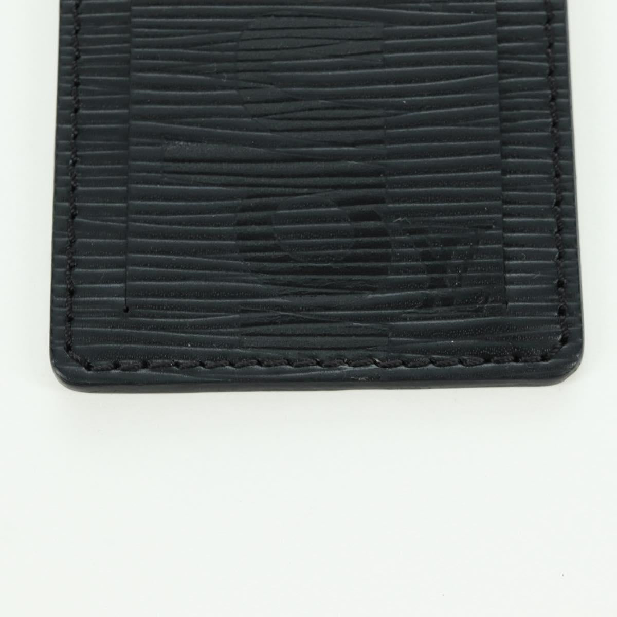 LOUIS VUITTON Epi LV × Supreme Name Tag Black M67726 LV Auth LNZ468M