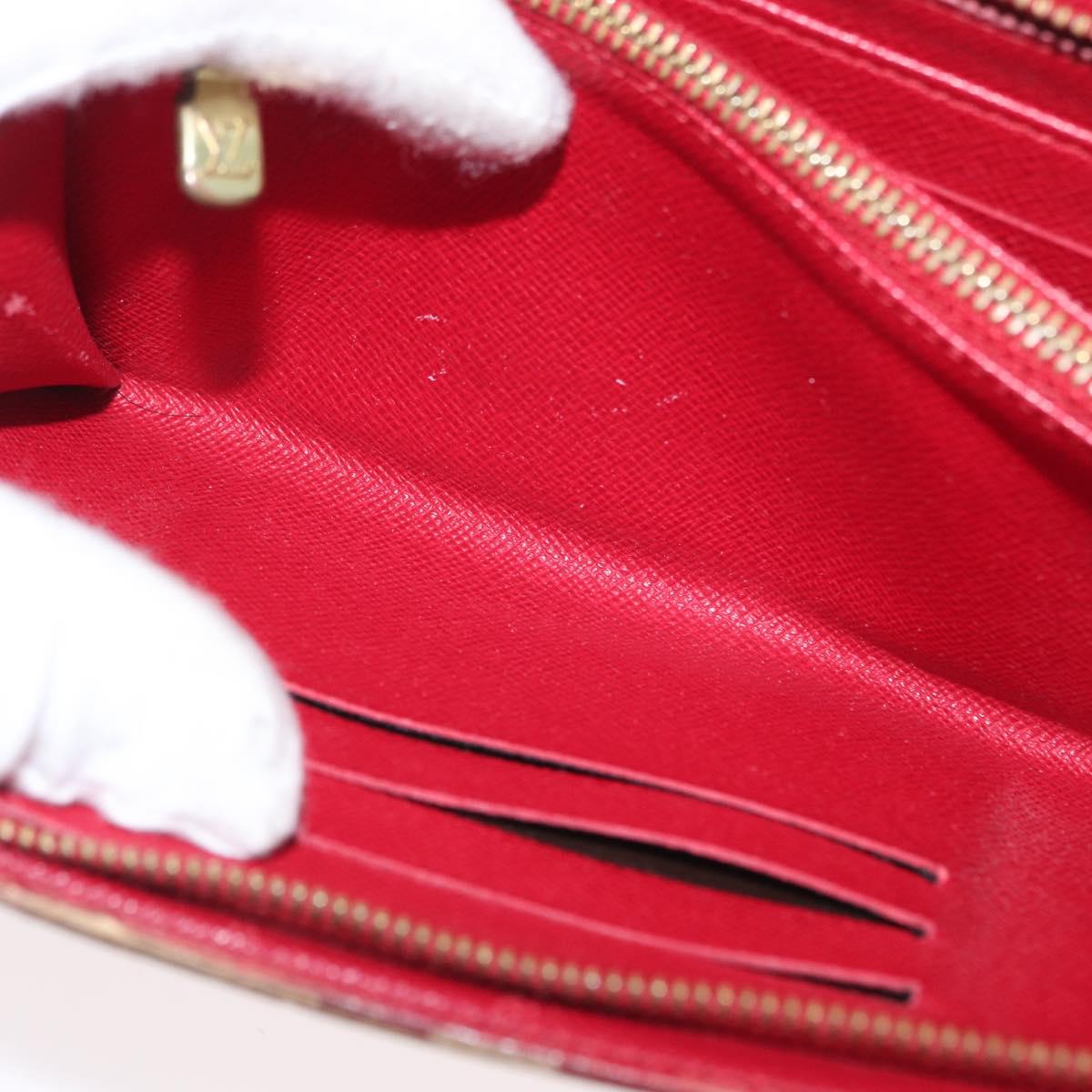 LOUIS VUITTON Monogram Cherry Porte Monnaie Zip Long Wallet M95006 Auth LNZ473