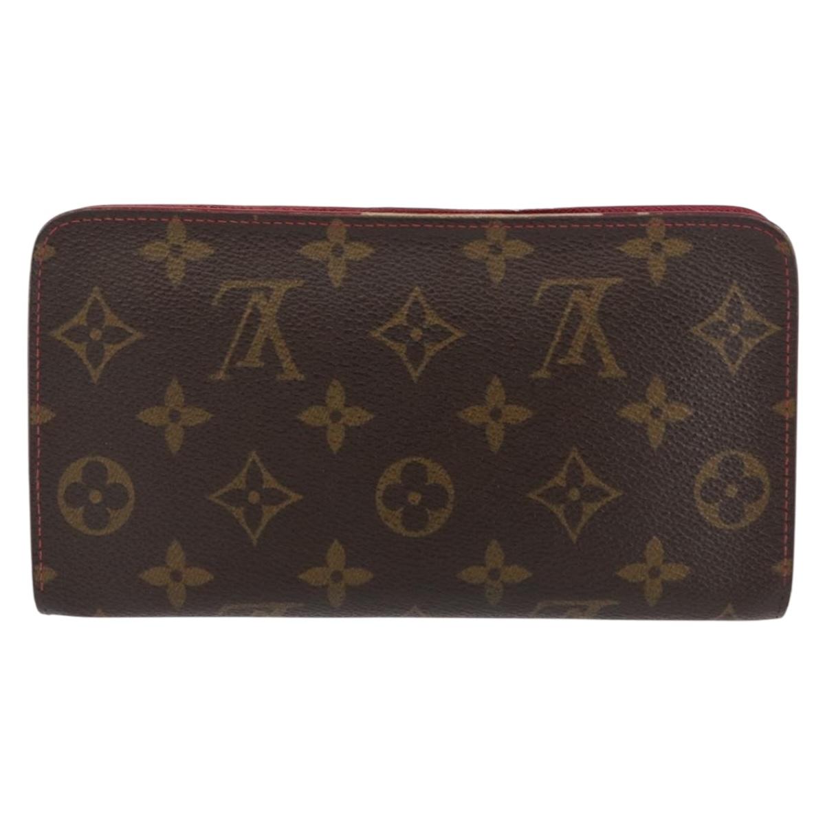 LOUIS VUITTON Monogram Cherry Porte Monnaie Zip Long Wallet M95006 Auth LNZ473