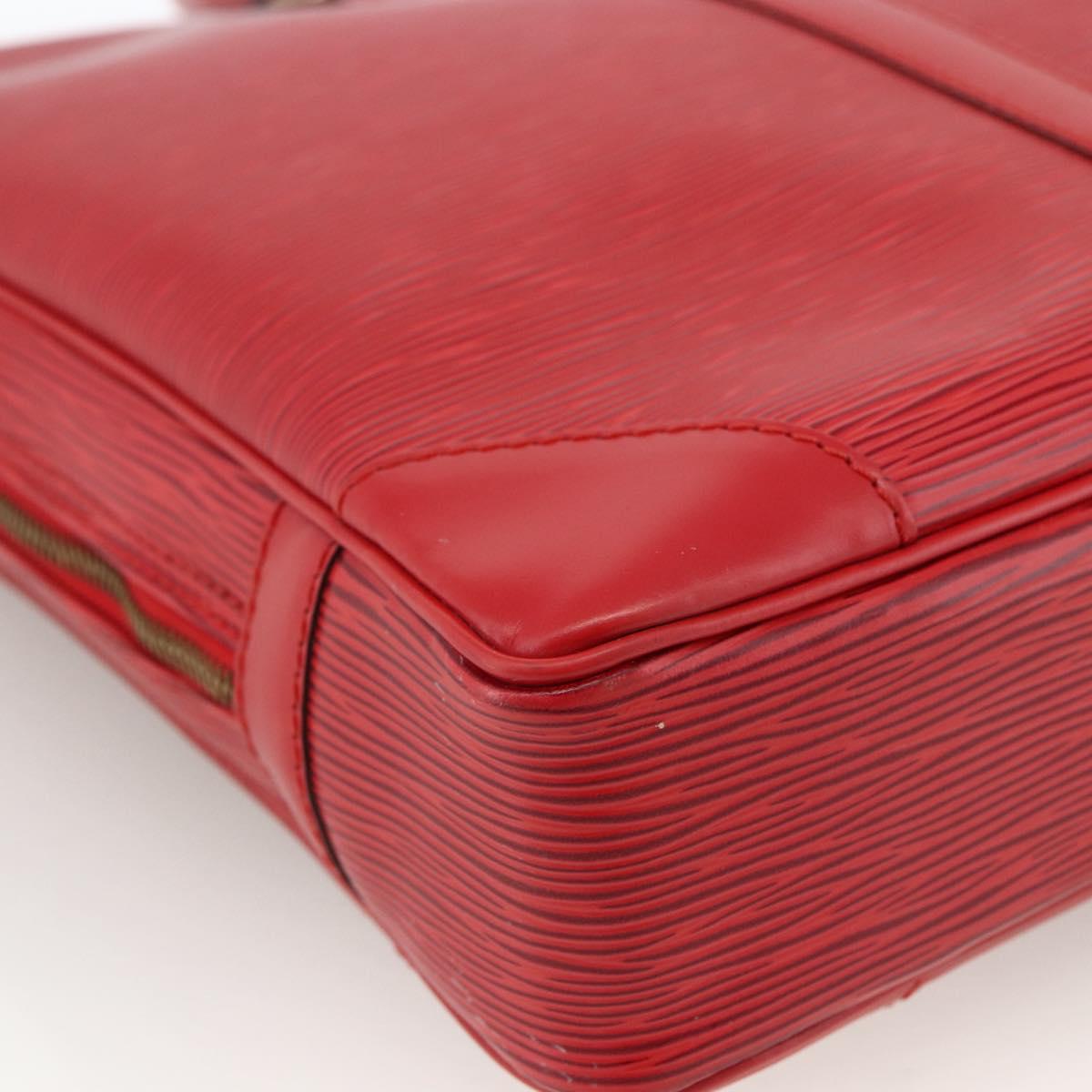 LOUIS VUITTON Epi Porte Documents Voyage Business Bag Red M54477 LV Auth LNZ498