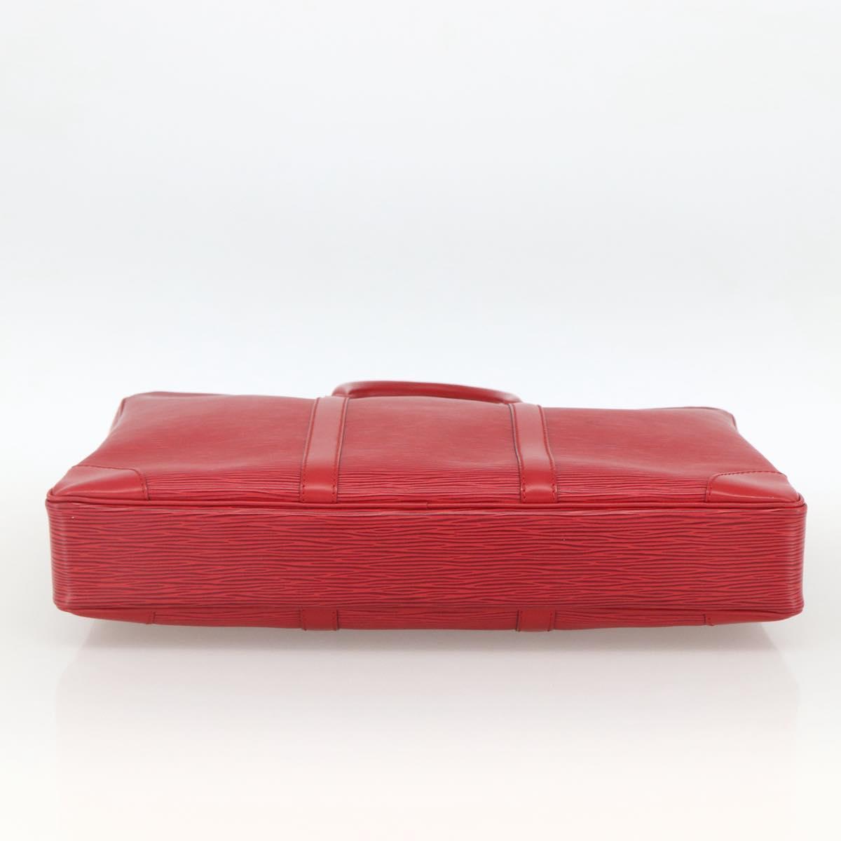 LOUIS VUITTON Epi Porte Documents Voyage Business Bag Red M54477 LV Auth LNZ498