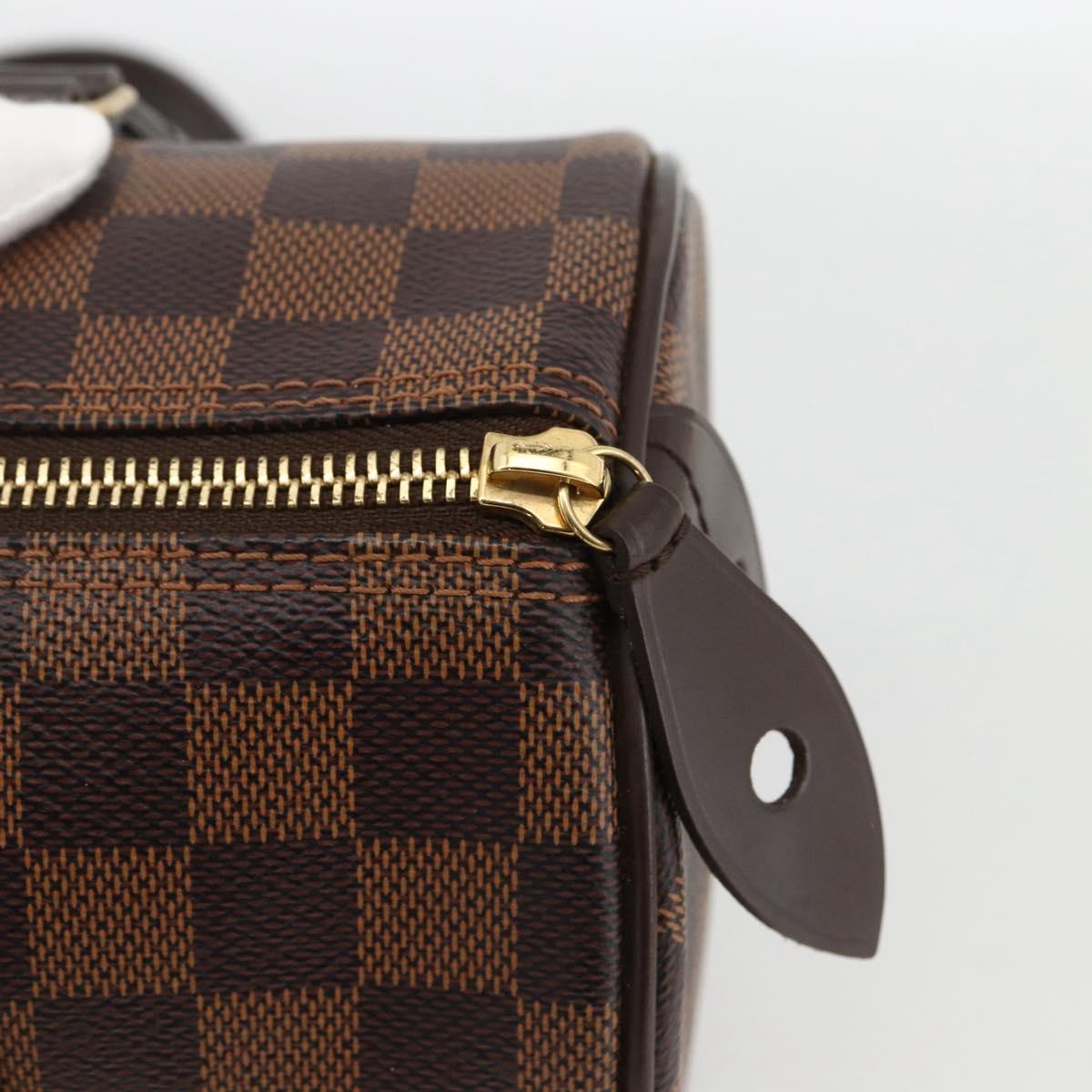 LOUIS VUITTON Damier Ebene Papillon 30 Hand Bag N51303 LV Auth LNZ506M