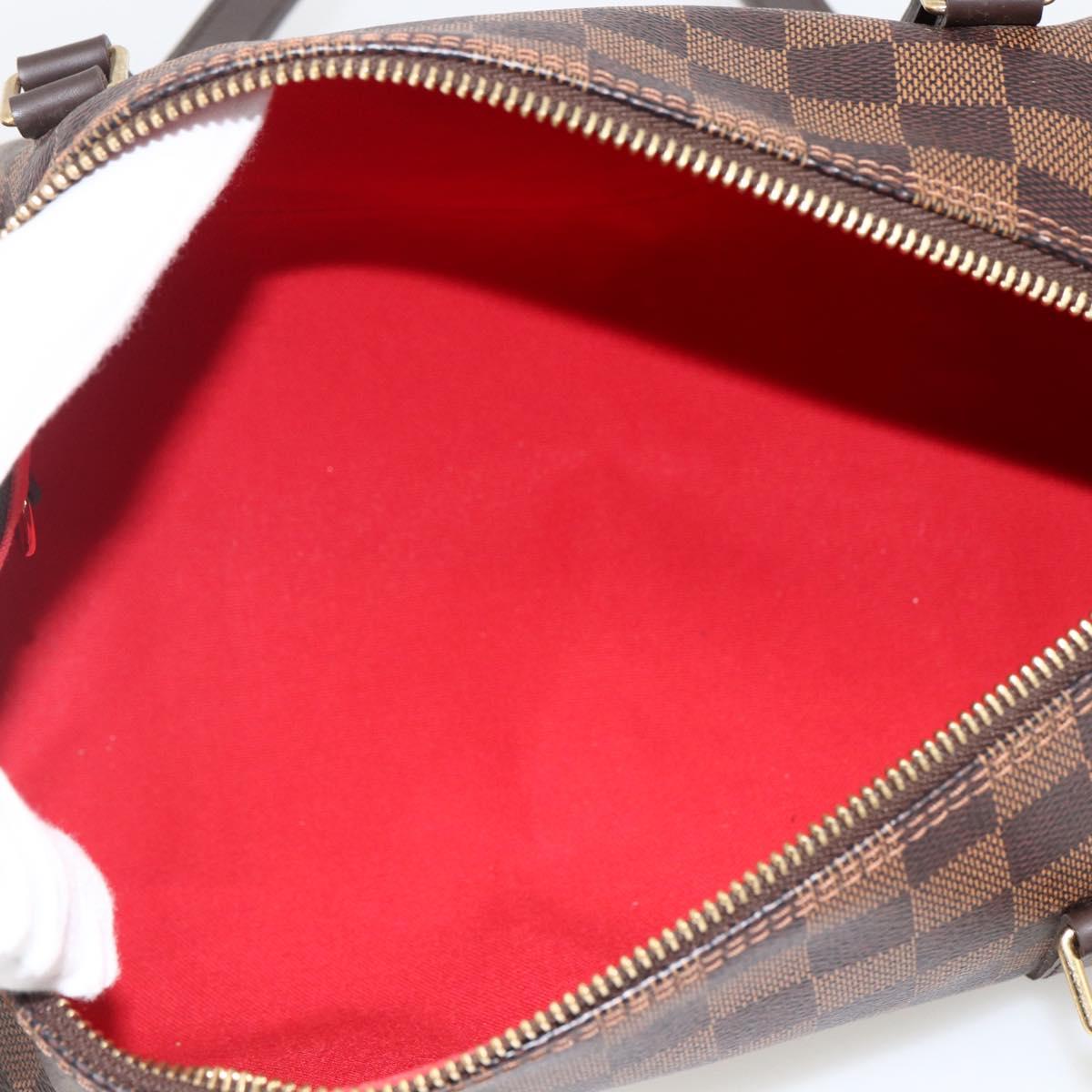 LOUIS VUITTON Damier Ebene Papillon 30 Hand Bag N51303 LV Auth LNZ506M