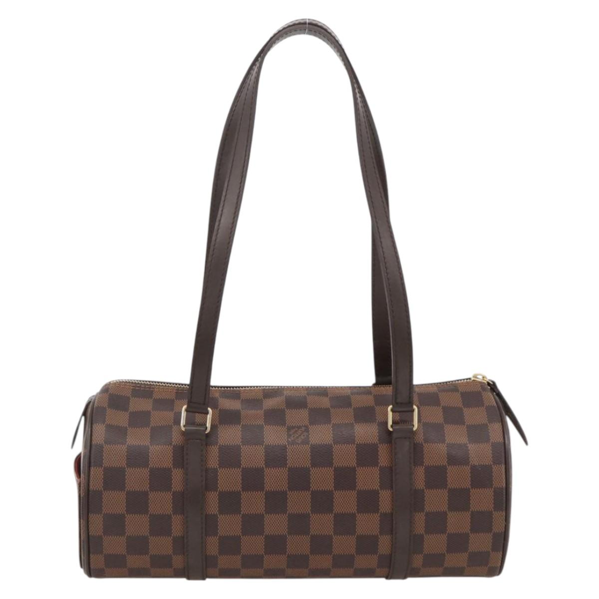 LOUIS VUITTON Damier Ebene Papillon 30 Hand Bag N51303 LV Auth LNZ506M
