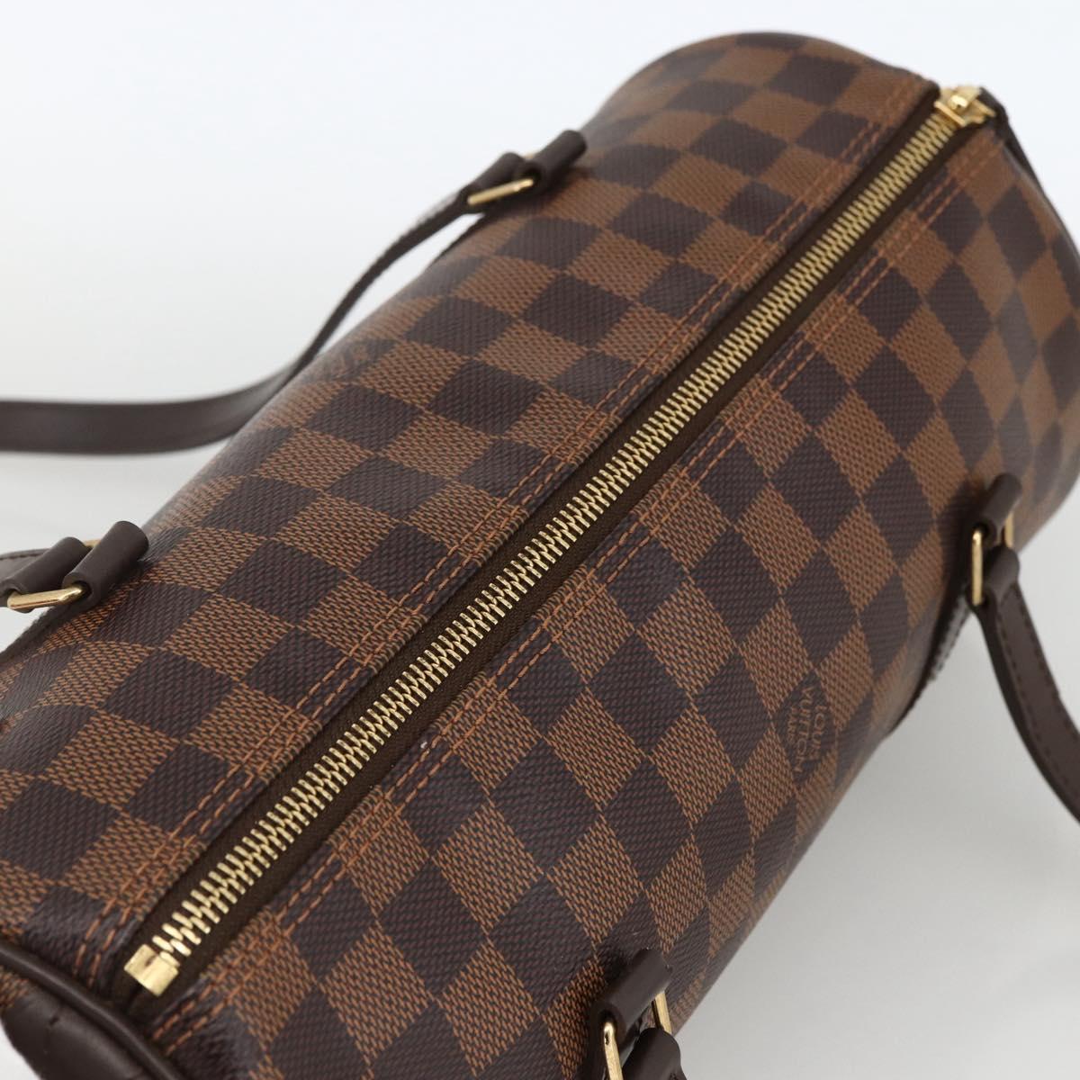 LOUIS VUITTON Damier Ebene Papillon 30 Hand Bag N51303 LV Auth LNZ506M