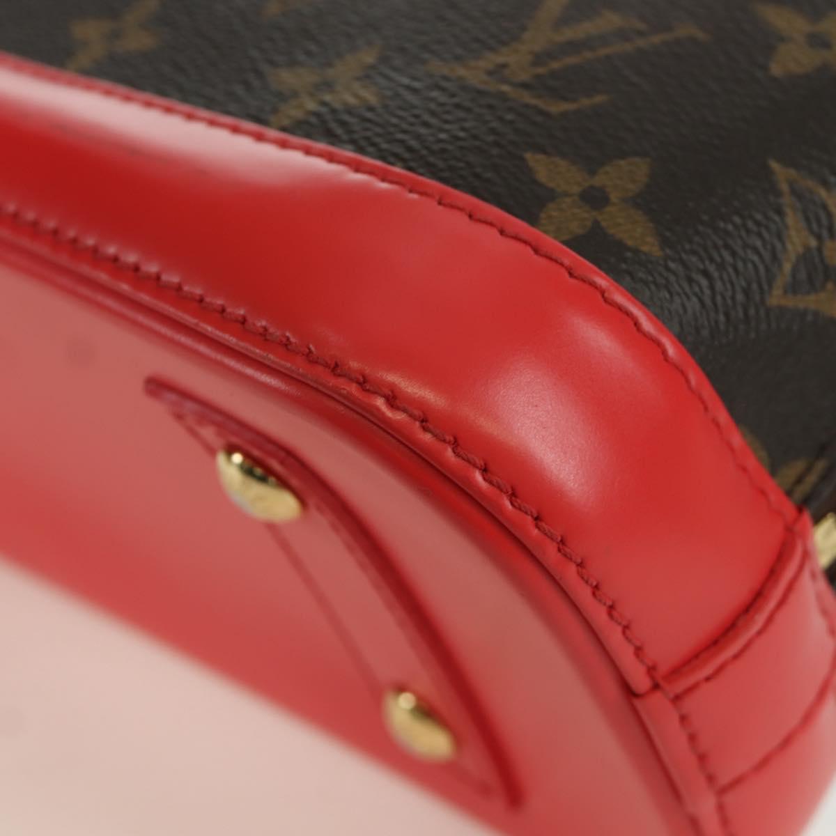 LOUIS VUITTON Monogram Totem Alma BB Hand Bag Red M41659 LV Auth LNZ513SAM