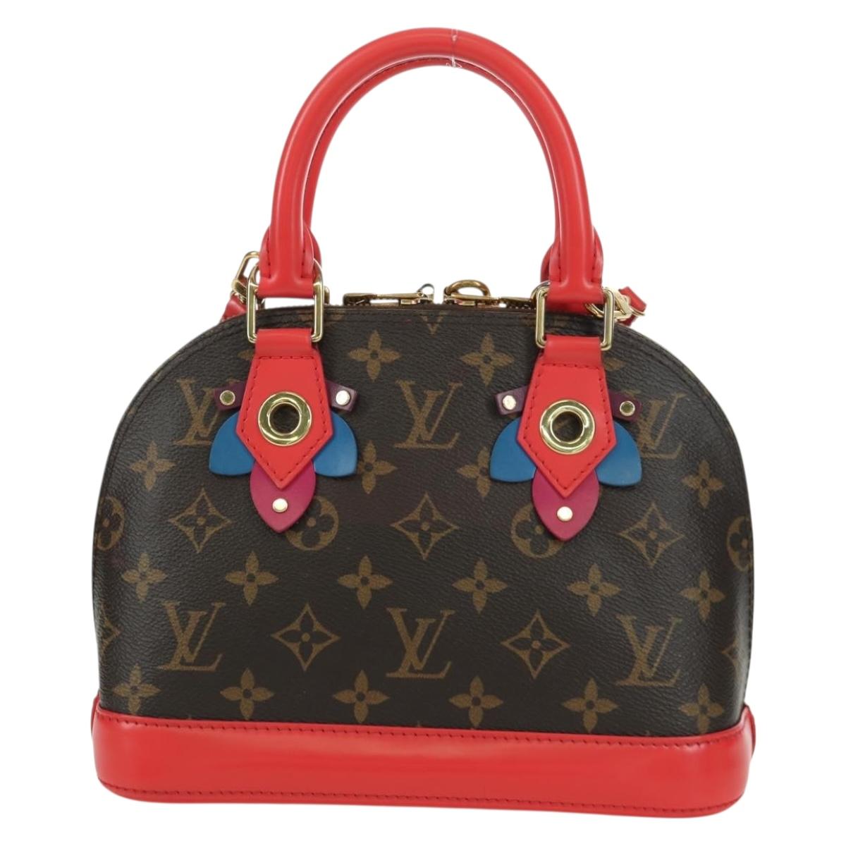 LOUIS VUITTON Monogram Totem Alma BB Hand Bag Red M41659 LV Auth LNZ513SAM