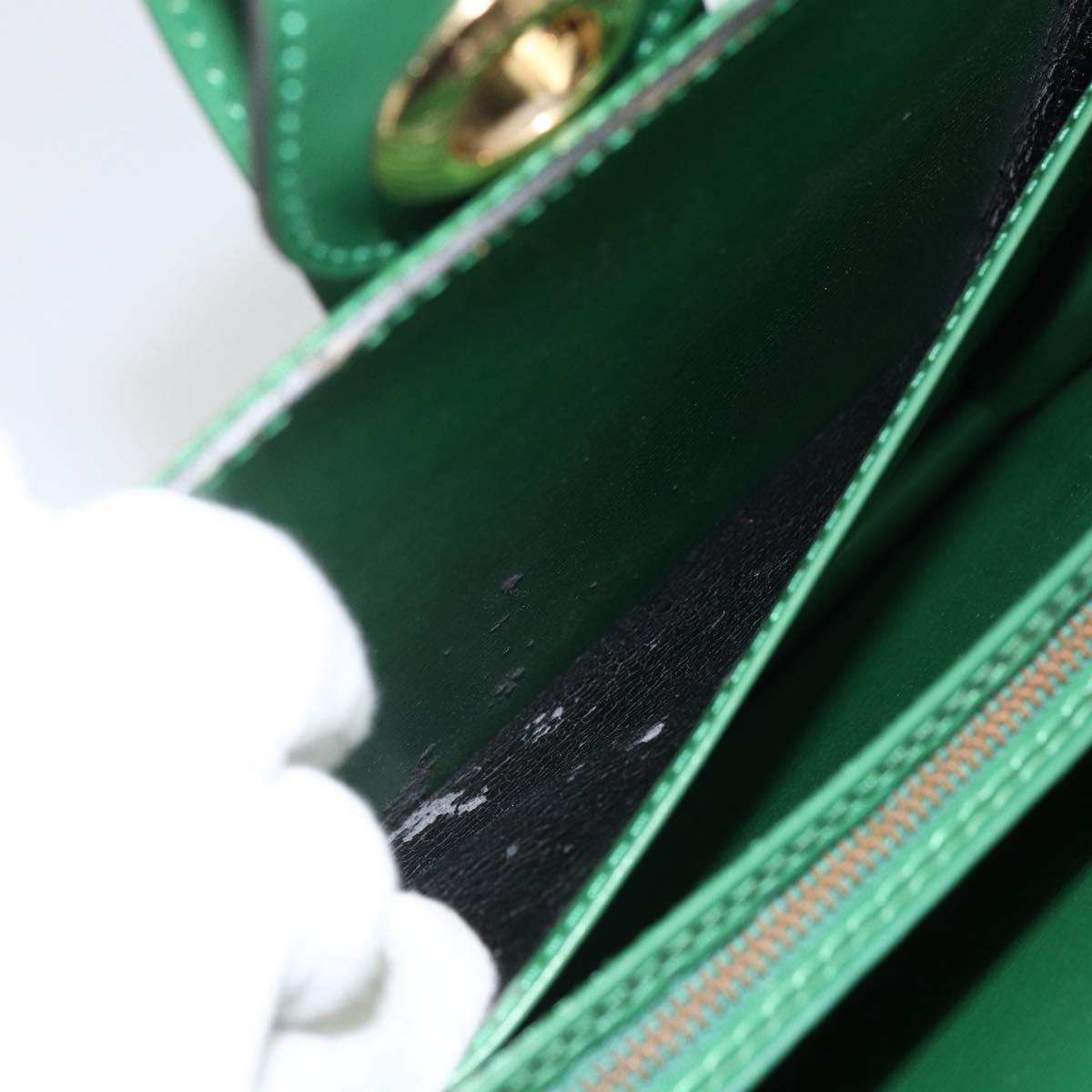 LOUIS VUITTON Epi Capuchin Shoulder Bag Green M52344 LV Auth LNZ522
