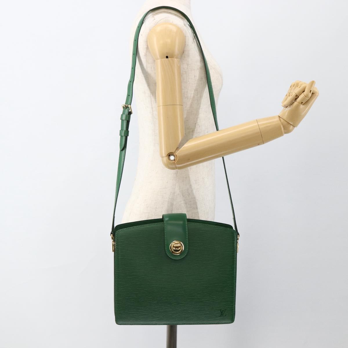 LOUIS VUITTON Epi Capuchin Shoulder Bag Green M52344 LV Auth LNZ522
