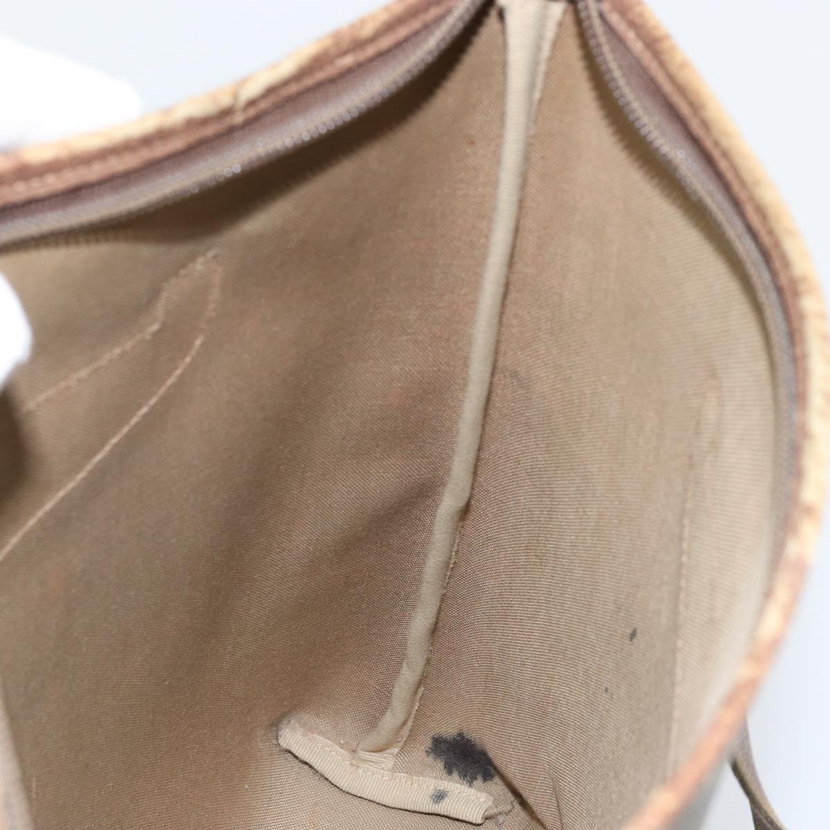 GUCCI GG Supreme Tote Bag PVC Beige Gold 002 39 6130 Auth LNZ541