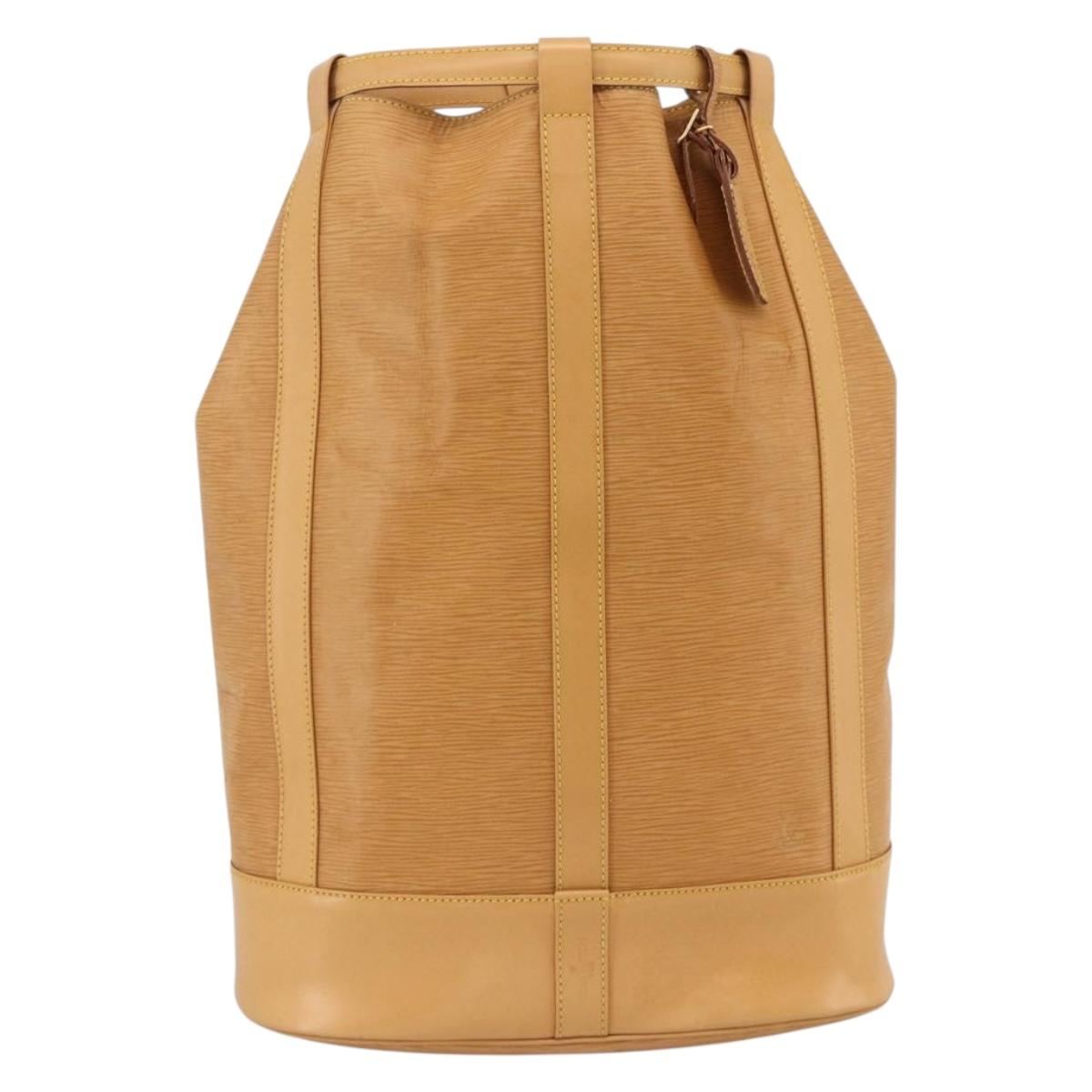 LOUIS VUITTON Epi Randonnee GM Shoulder Bag Beige LV Auth LNZ548