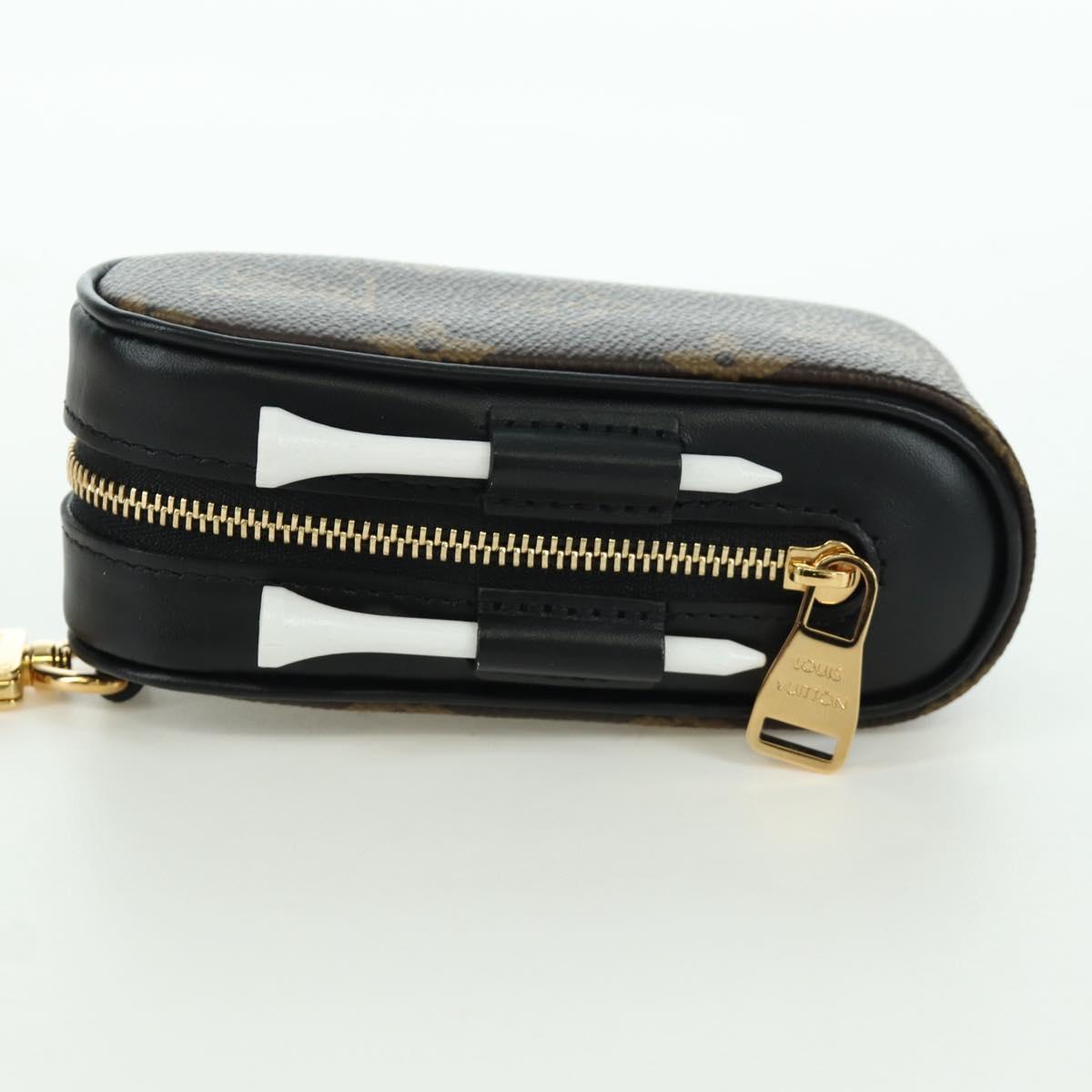 LOUIS VUITTON Monogram Golf Andrews Golf Ball Case GI0826 LV Auth LNZ550M