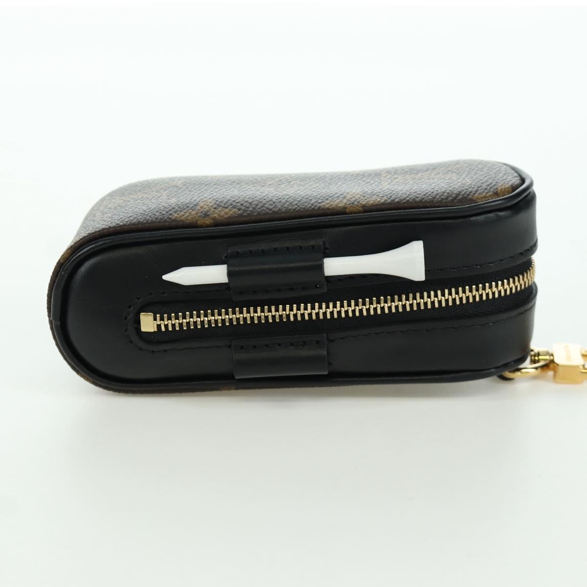LOUIS VUITTON Monogram Golf Andrews Golf Ball Case GI0826 LV Auth LNZ550M