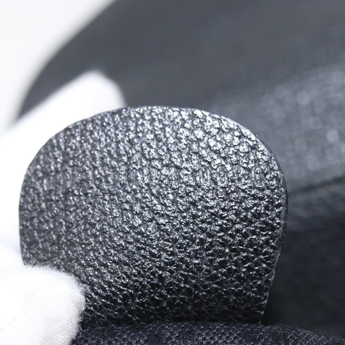 GUCCI Bamboo Backpack Leather Black Gold 003 3444 0030 Auth LNZ554