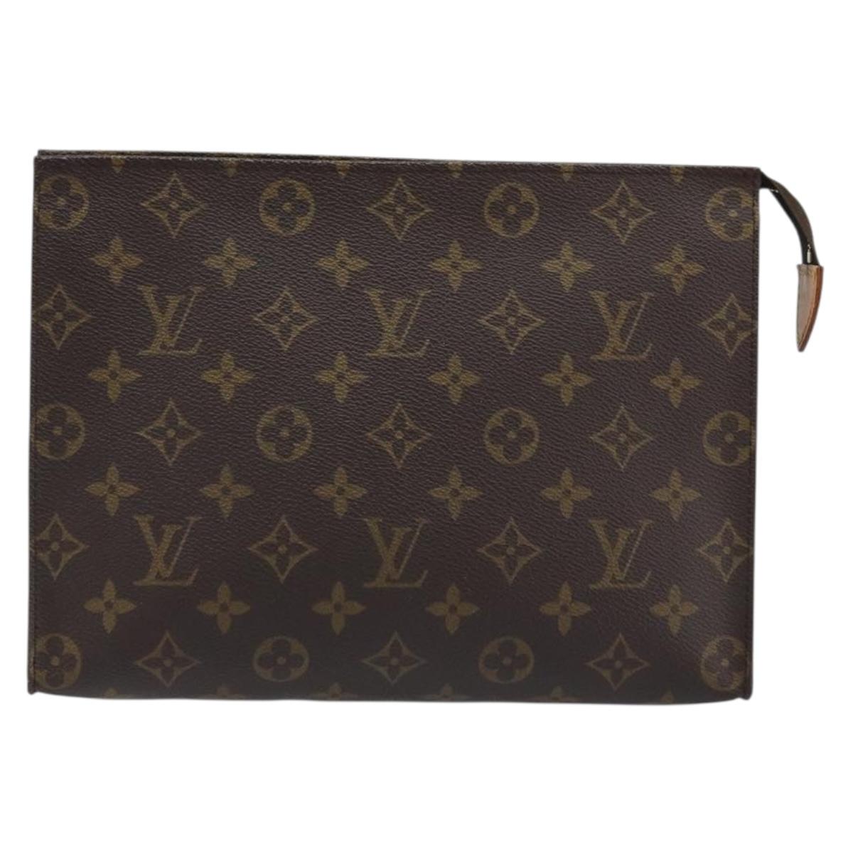 LOUIS VUITTON Monogram Poche Toilette 26 Pouch M47542 LV Auth LNZ557
