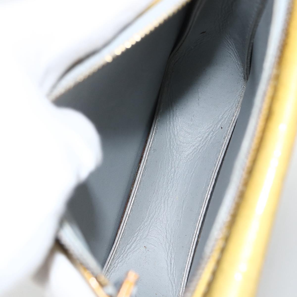 LOUIS VUITTON Monogram Vernis Motto Accessory Pouch Gris M91030 LV Auth LNZ565
