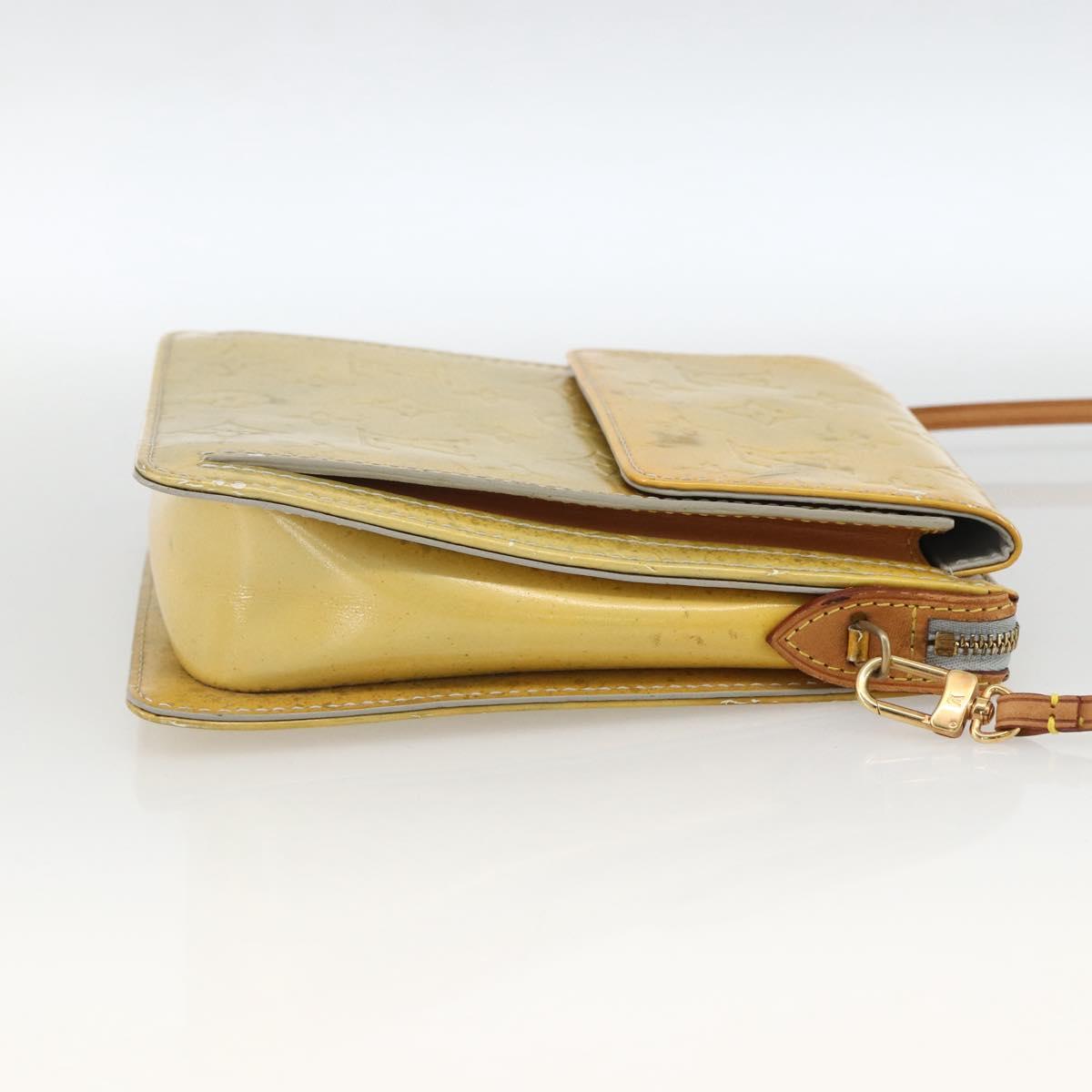 LOUIS VUITTON Monogram Vernis Motto Accessory Pouch Gris M91030 LV Auth LNZ565