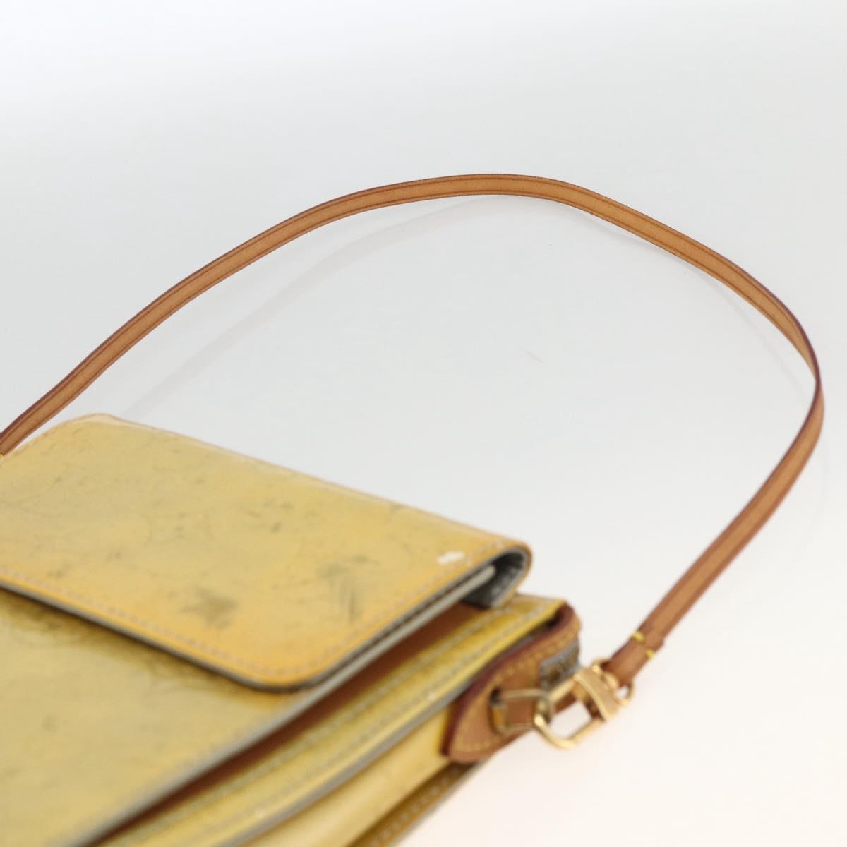 LOUIS VUITTON Monogram Vernis Motto Accessory Pouch Gris M91030 LV Auth LNZ565