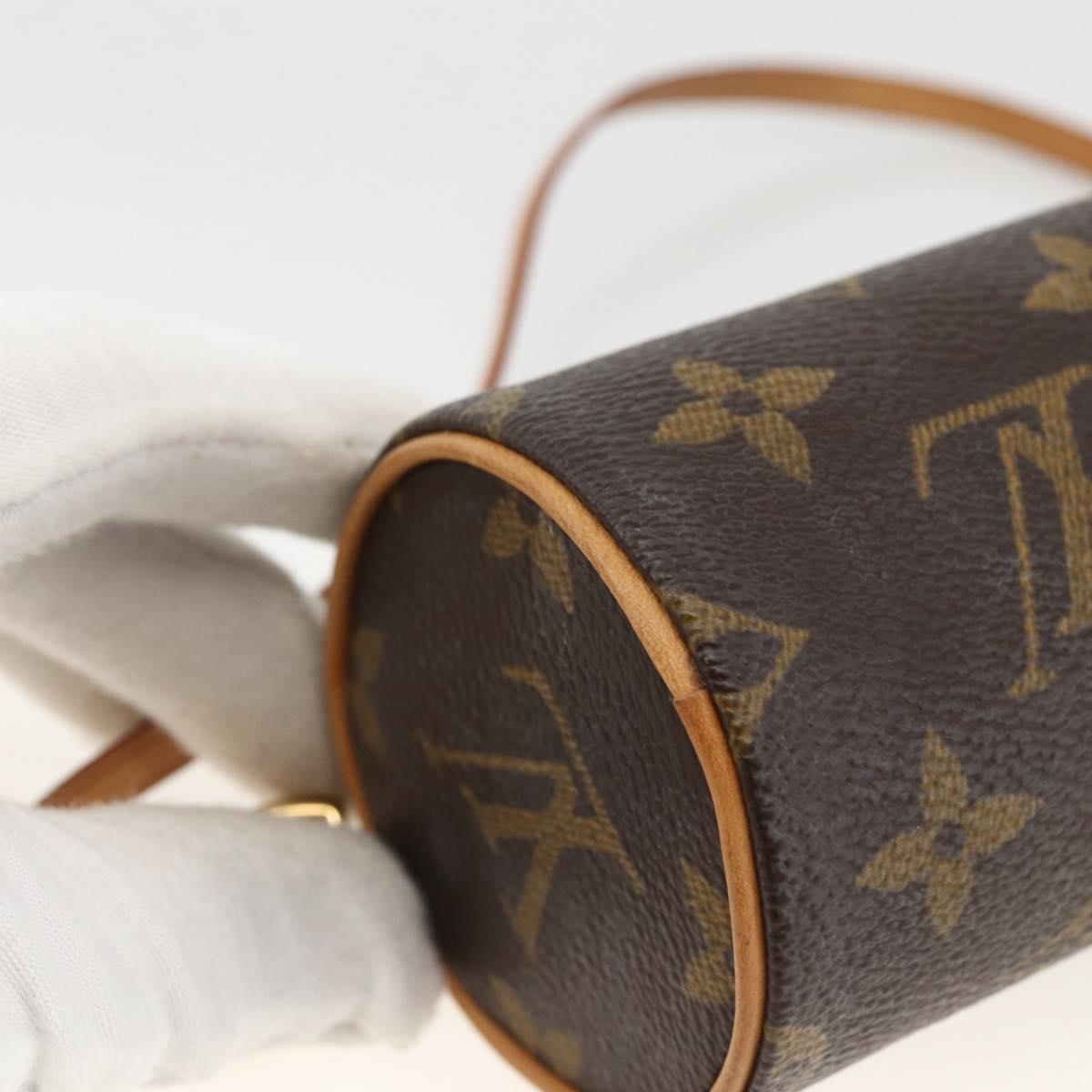 LOUIS VUITTON Monogram Papillon Pouch LV Auth LNZ576