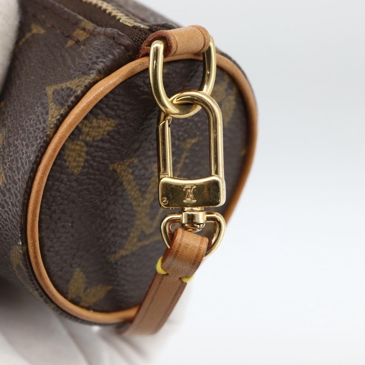 LOUIS VUITTON Monogram Papillon Pouch LV Auth LNZ576