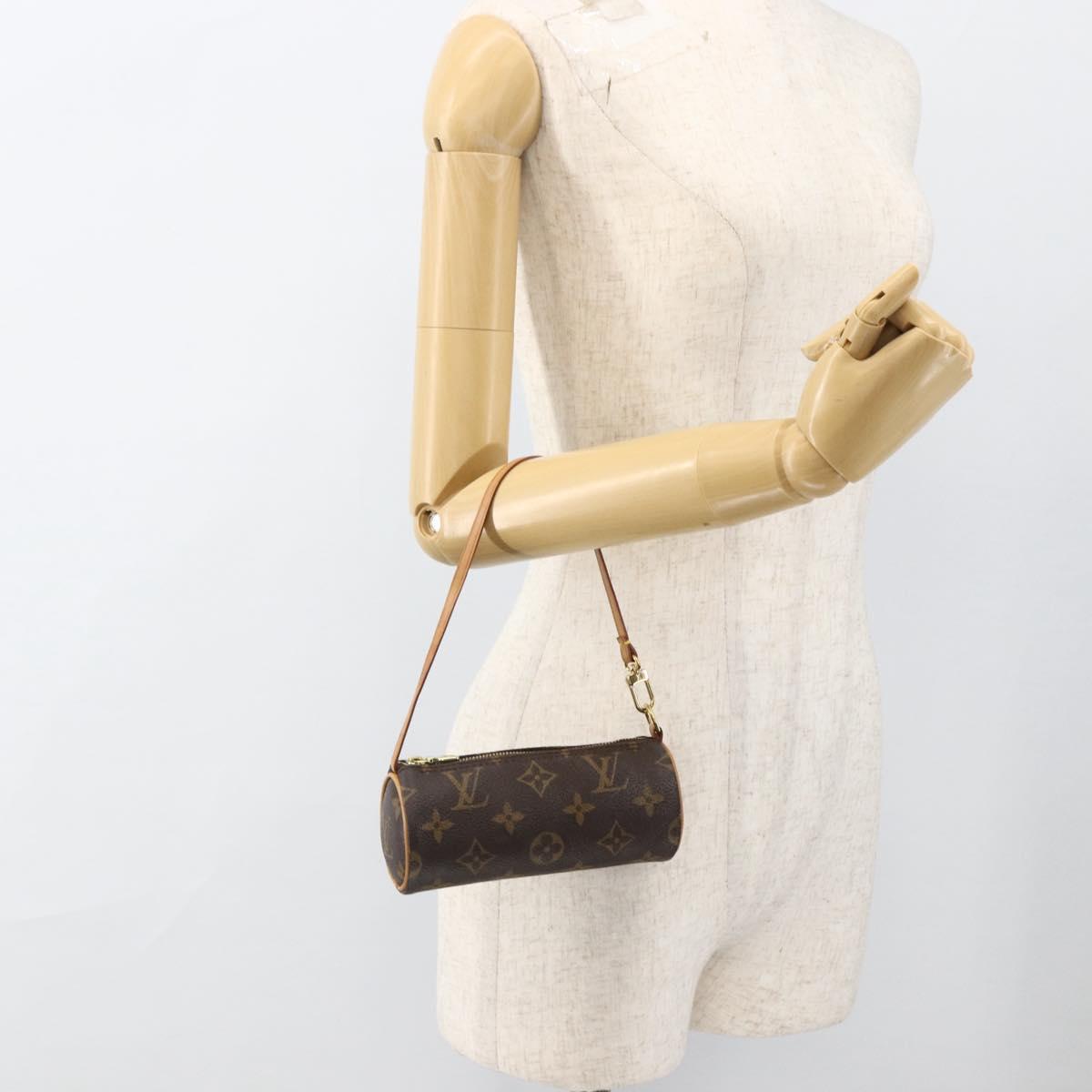 LOUIS VUITTON Monogram Papillon Pouch LV Auth LNZ576