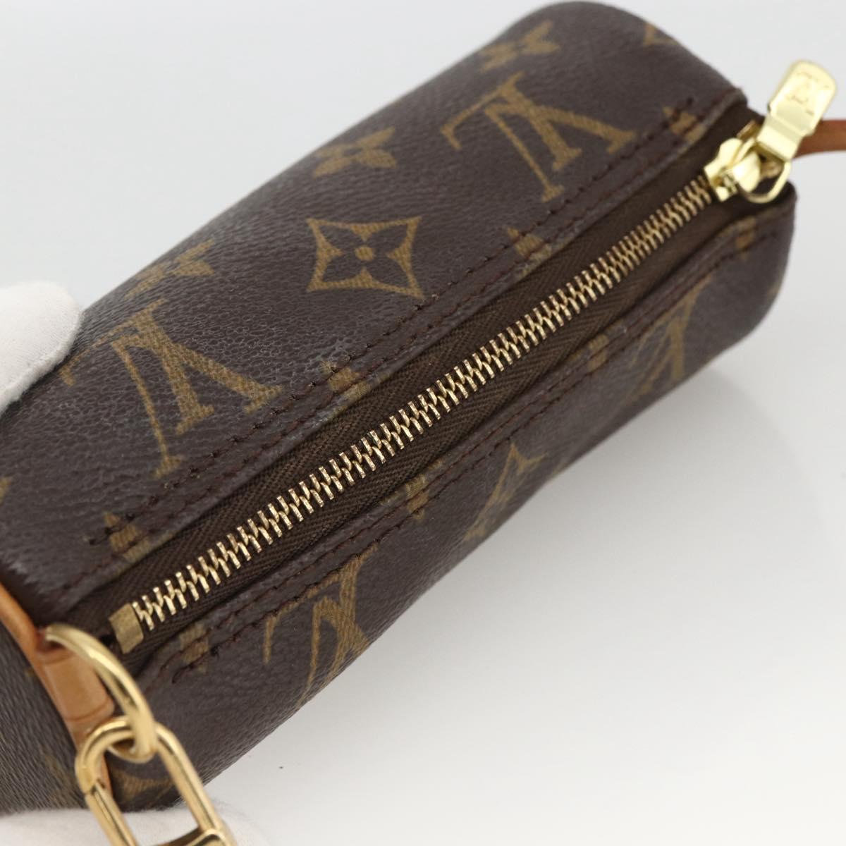 LOUIS VUITTON Monogram Papillon Pouch LV Auth LNZ576