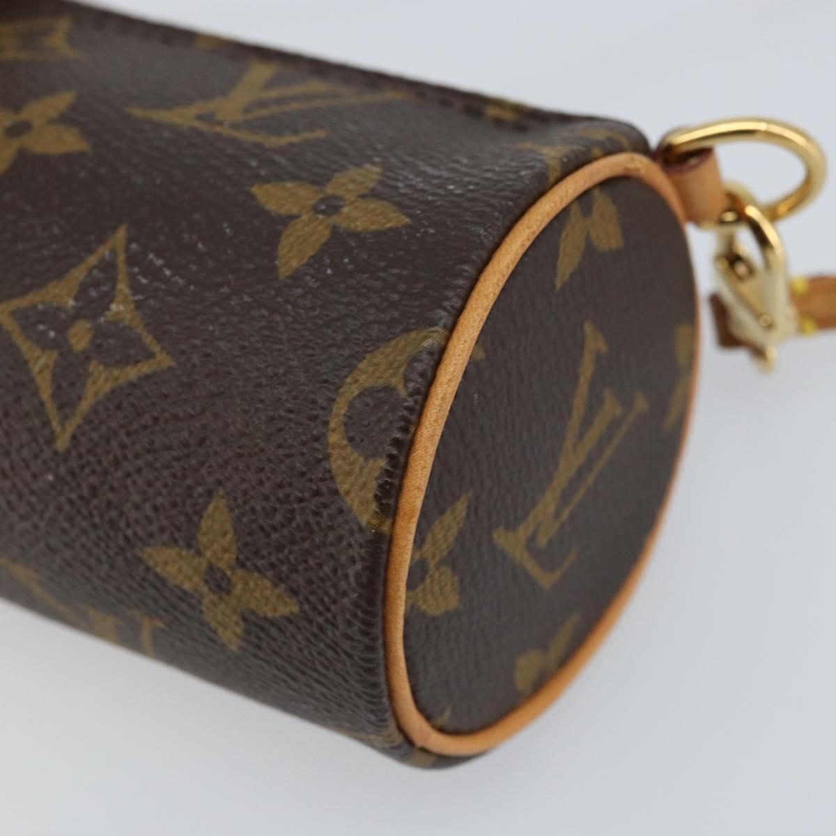 LOUIS VUITTON Monogram Papillon Pouch LV Auth LNZ579