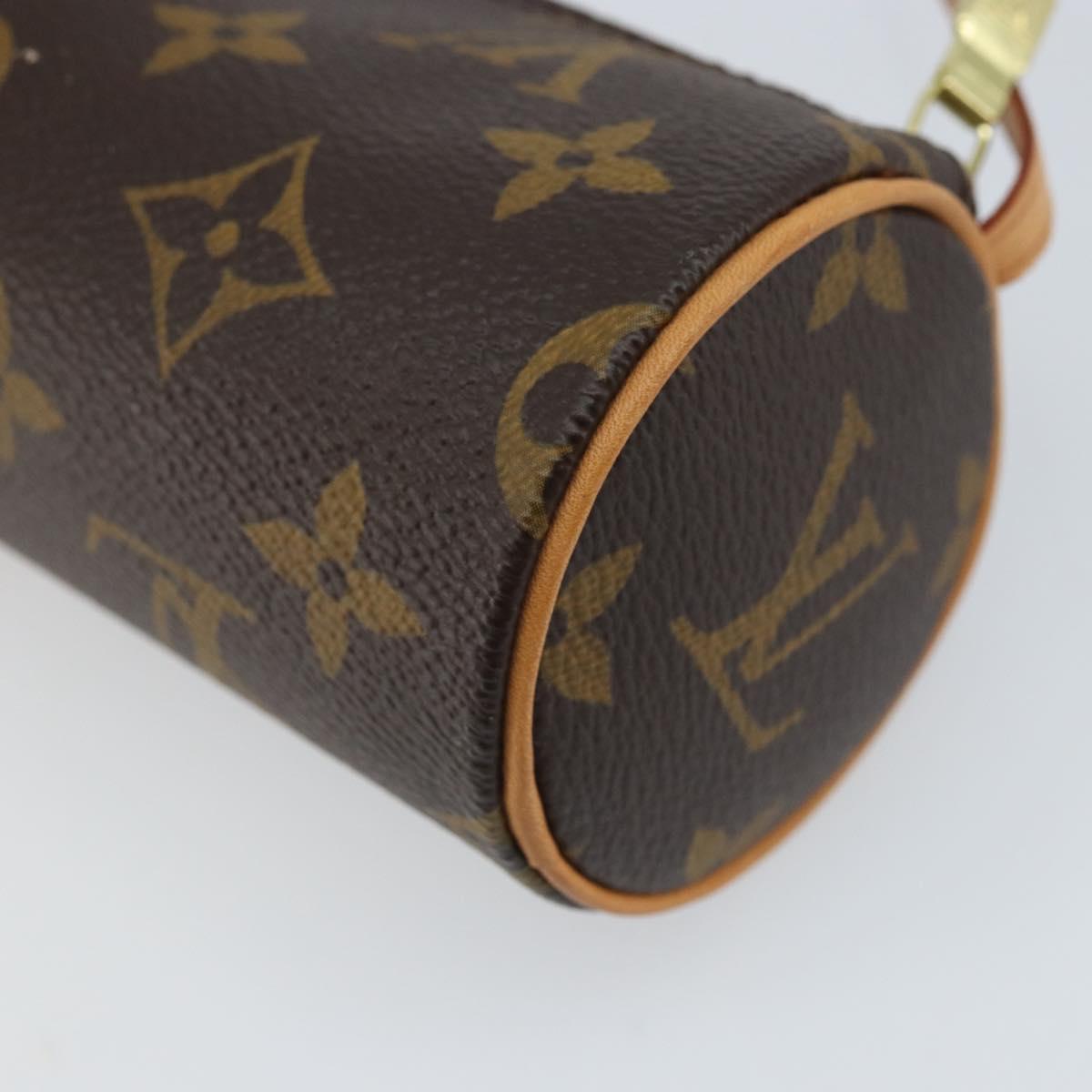 LOUIS VUITTON Monogram Papillon Pouch LV Auth LNZ579