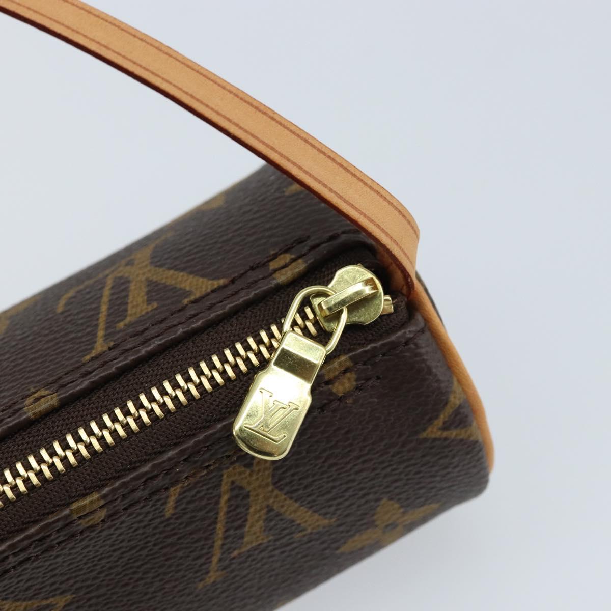 LOUIS VUITTON Monogram Papillon Pouch LV Auth LNZ579