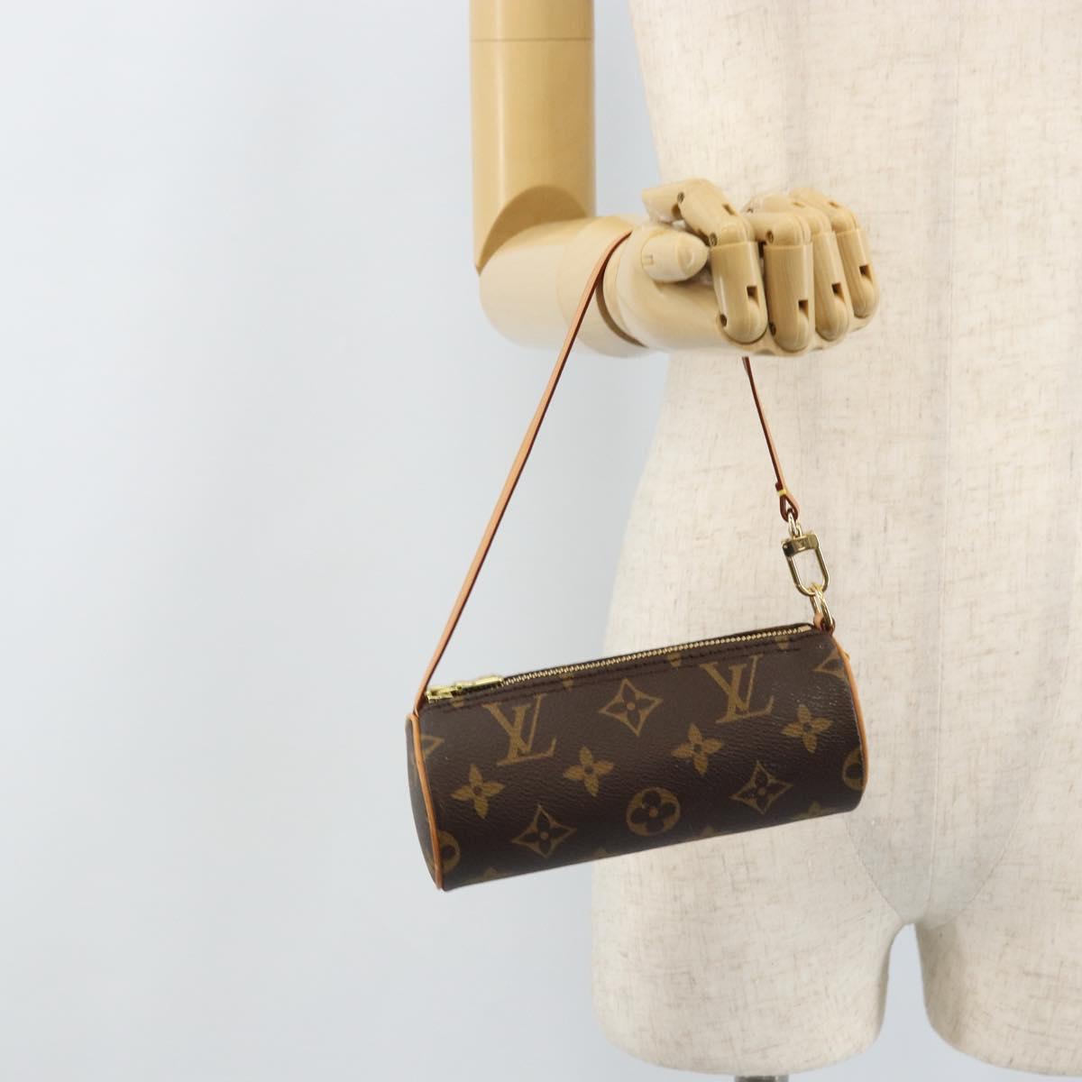 LOUIS VUITTON Monogram Papillon Pouch LV Auth LNZ579