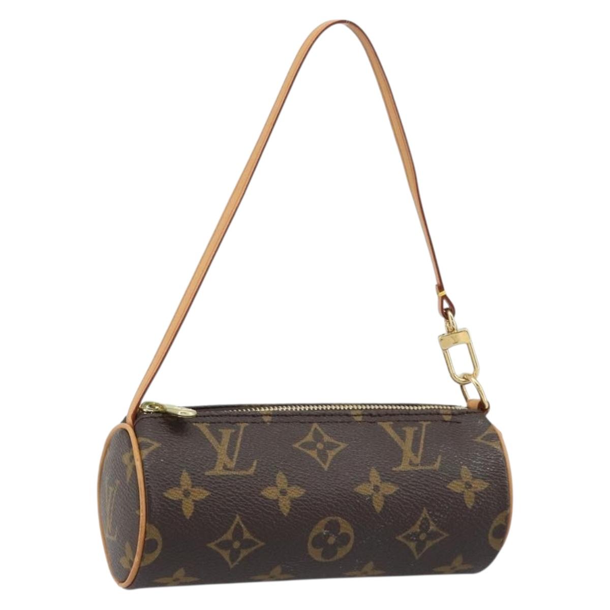 LOUIS VUITTON Monogram Papillon Pouch LV Auth LNZ579