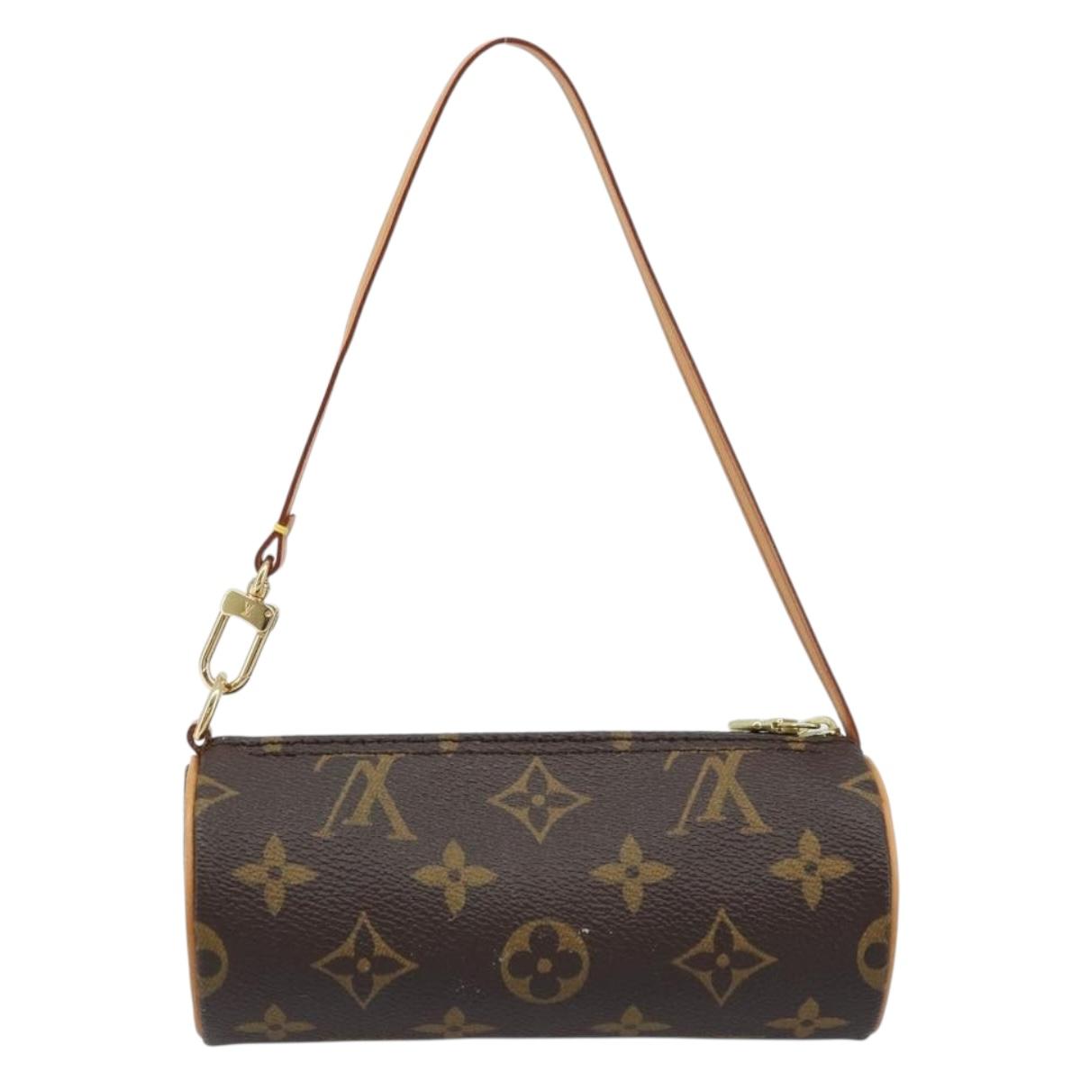 LOUIS VUITTON Monogram Papillon Pouch LV Auth LNZ579