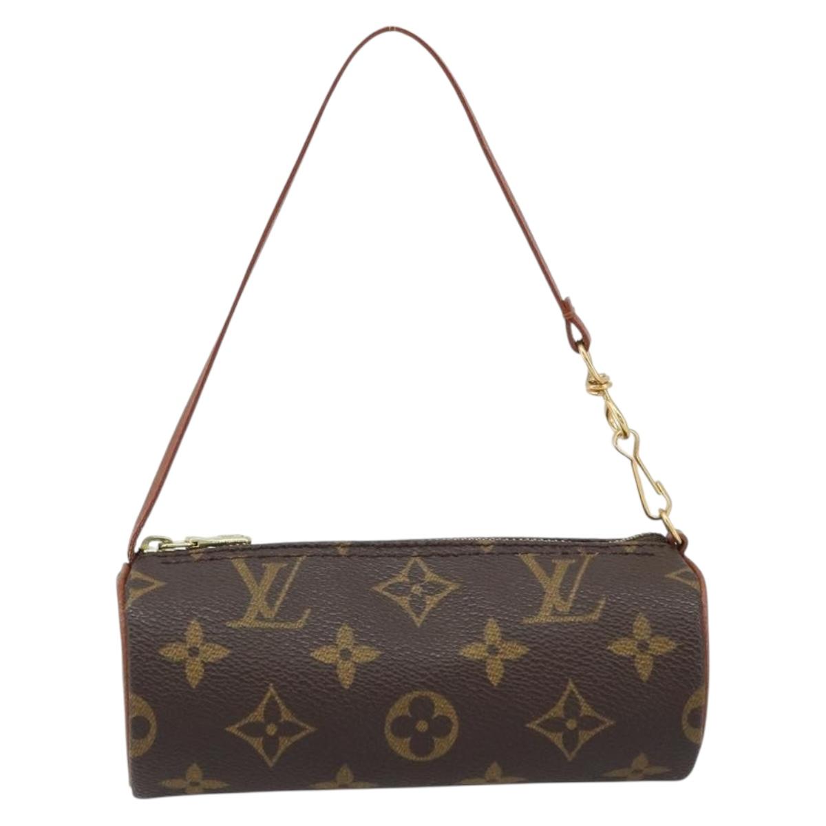 LOUIS VUITTON Monogram Papillon Pouch LV Auth LNZ580
