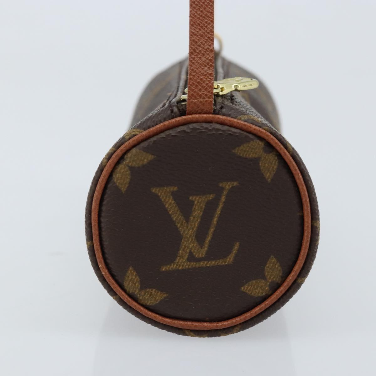 LOUIS VUITTON Monogram Papillon Pouch LV Auth LNZ580