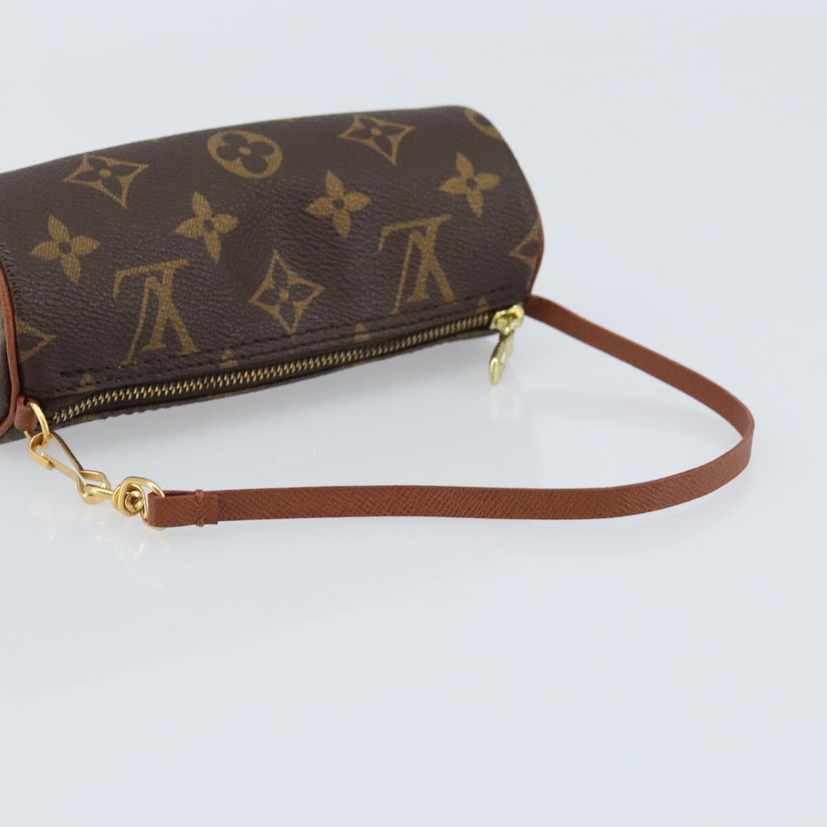 LOUIS VUITTON Monogram Papillon Pouch LV Auth LNZ580