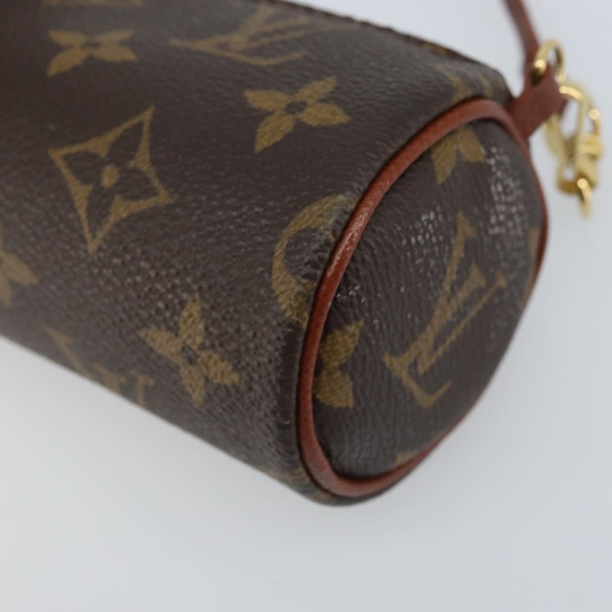 LOUIS VUITTON Monogram Papillon Pouch LV Auth LNZ582