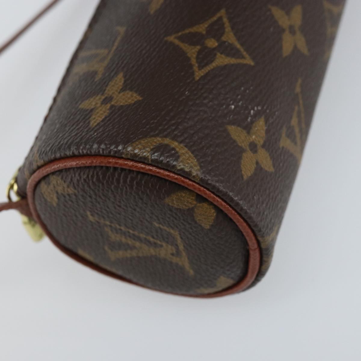 LOUIS VUITTON Monogram Papillon Pouch LV Auth LNZ582