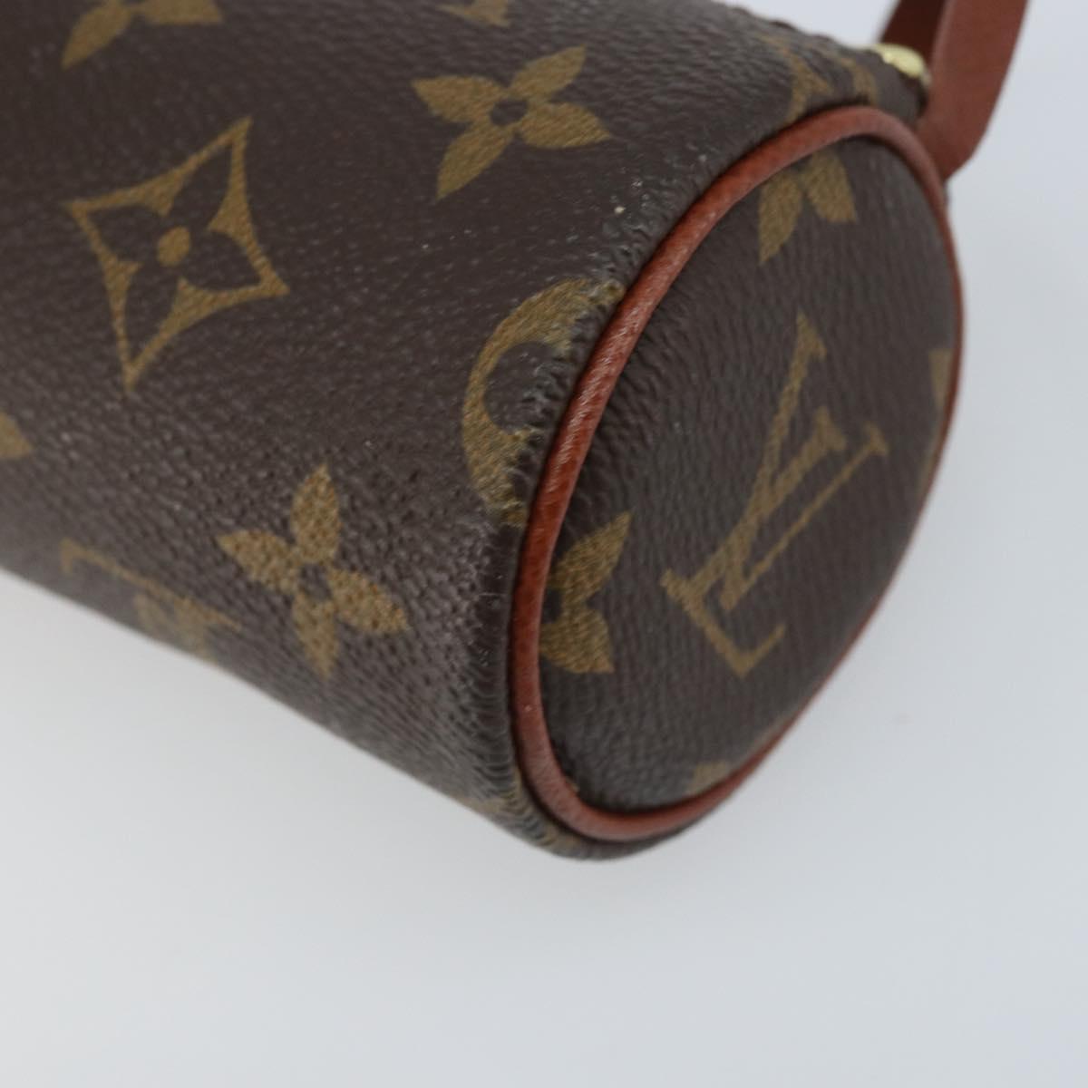 LOUIS VUITTON Monogram Papillon Pouch LV Auth LNZ582