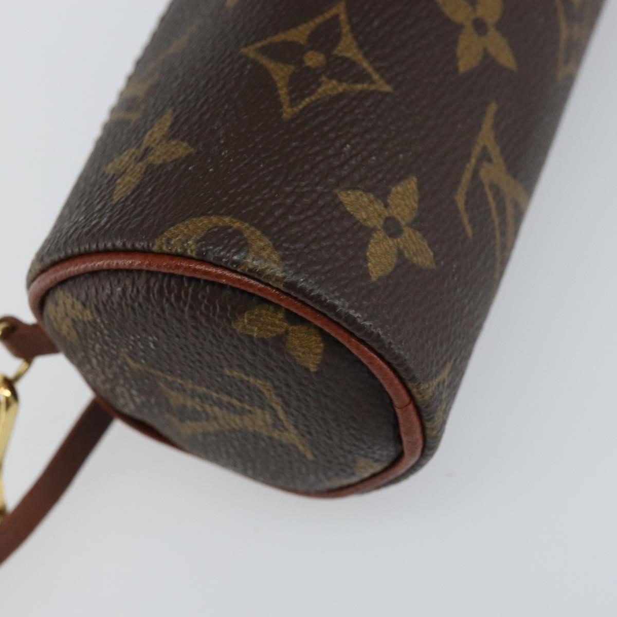 LOUIS VUITTON Monogram Papillon Pouch LV Auth LNZ582